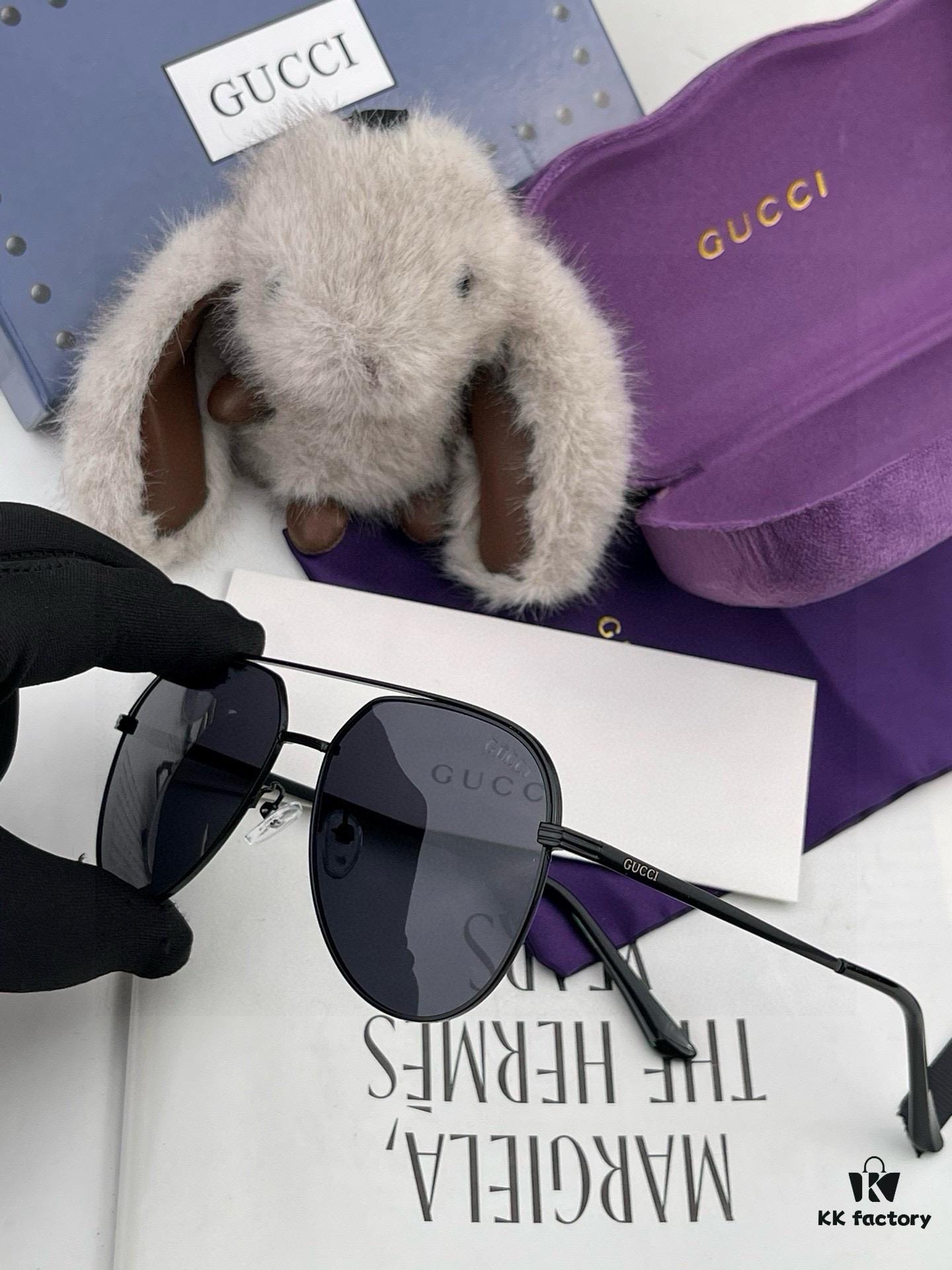 6931fddf3a89a121ed54e162 Gucci High-Quality Unisex Sunglasses, Imported Polarized Lenses, Aviator Style, UV Protection, Universal Fit, Slimming Design for Driving and Fishing, Model: 3371