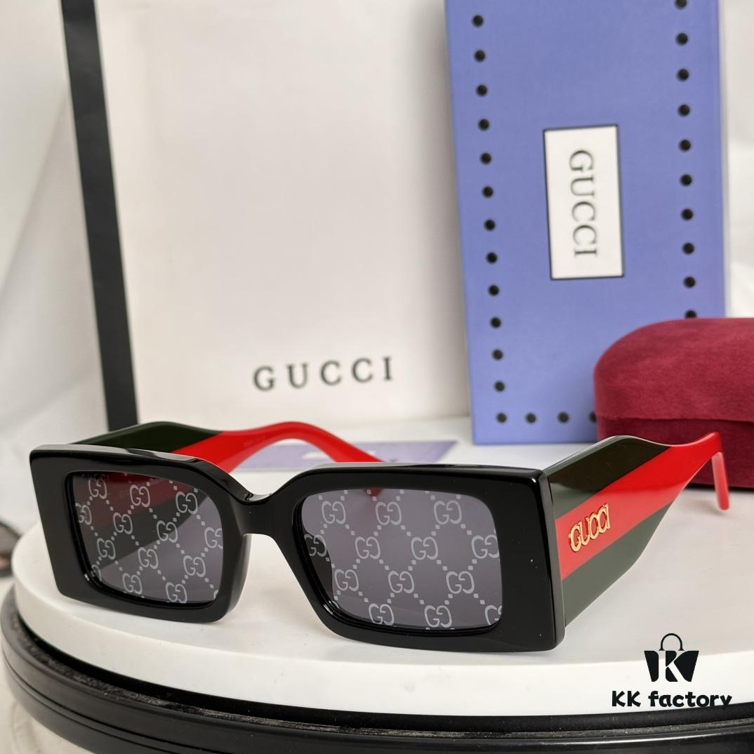 GUCCI GG1860S Sunglasses, 53-22-145, Glossy Black Acetate with Color-Injected Temples Featuring Gucci Logo