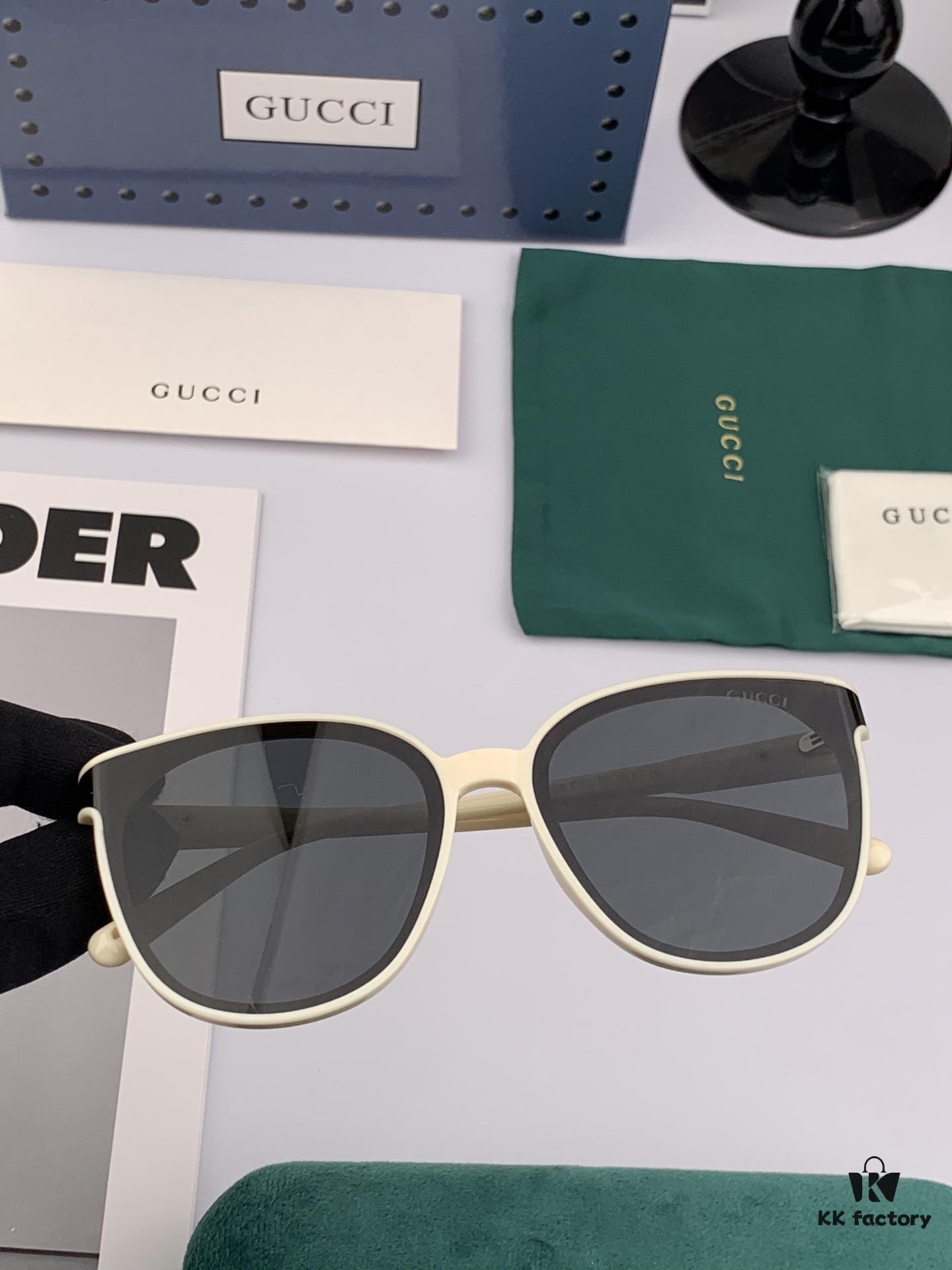 GUCCI 2025 Spring New Arrival Trendy Fashion Round Frame Polarized Sunglasses High-Quality Comfortable Wear Influencer Style Nylon Polarized Sunglasses for Women 🕶️ High-Definition Polarized Lenses Premium TR Frame Model: G82808