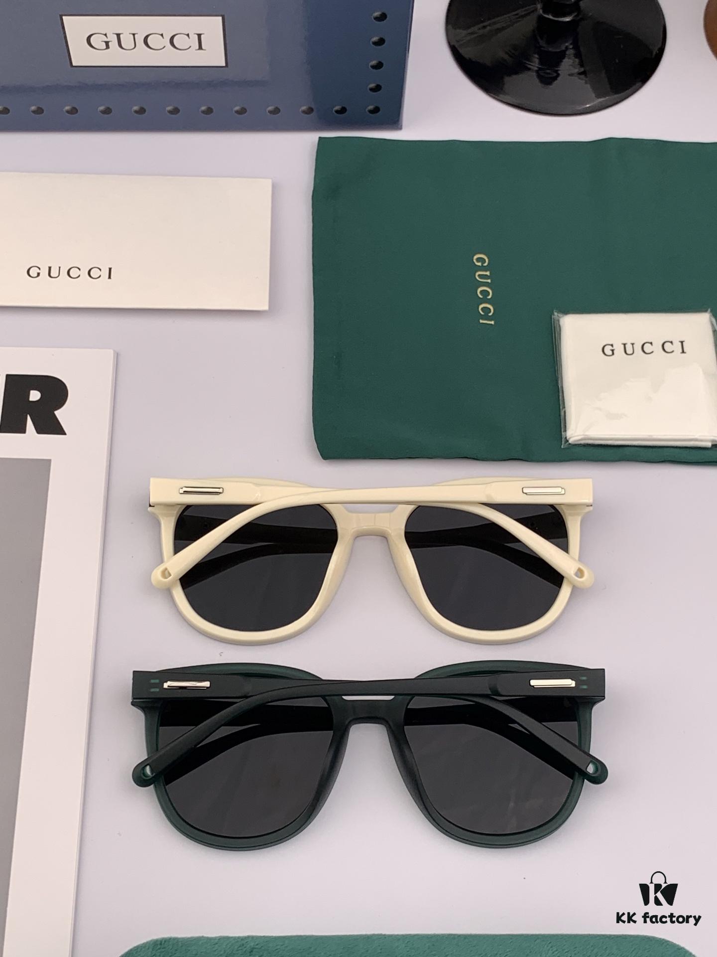 GUCCI 2025 Spring New Arrival Trendy Fashion Round Frame Polarized Sunglasses High-Quality Comfortable Wear Influencer Style Nylon Polarized Sunglasses for Women 🕶️ High-Definition Polarized Lenses Premium TR Frame Model: G82808