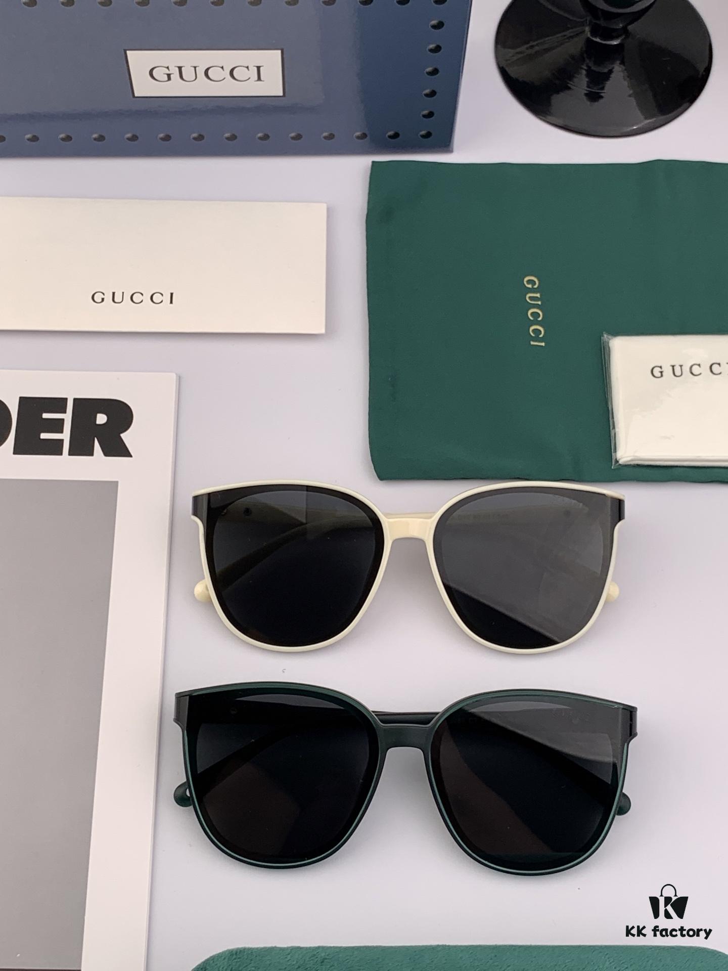 GUCCI 2025 Spring New Arrival Trendy Fashion Round Frame Polarized Sunglasses High-Quality Comfortable Wear Influencer Style Nylon Polarized Sunglasses for Women 🕶️ High-Definition Polarized Lenses Premium TR Frame Model: G82808