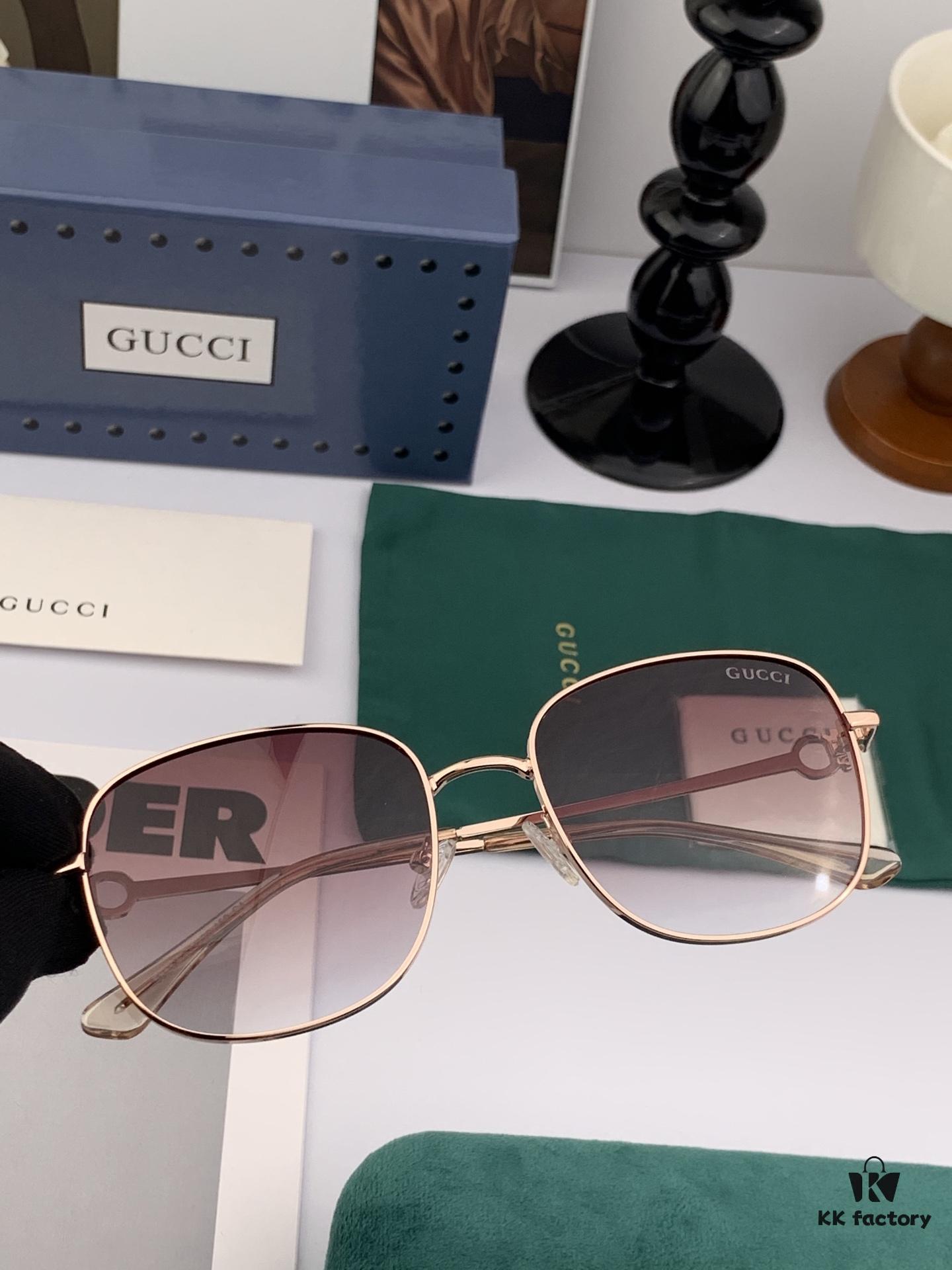 6931fde33a89a121ed54e19d GUCCI 2025 Spring New Arrival Latest Rectangular Sunglasses, Favored by Influencers for Full Charm and Playful Elegance with Excellent Metal Finish