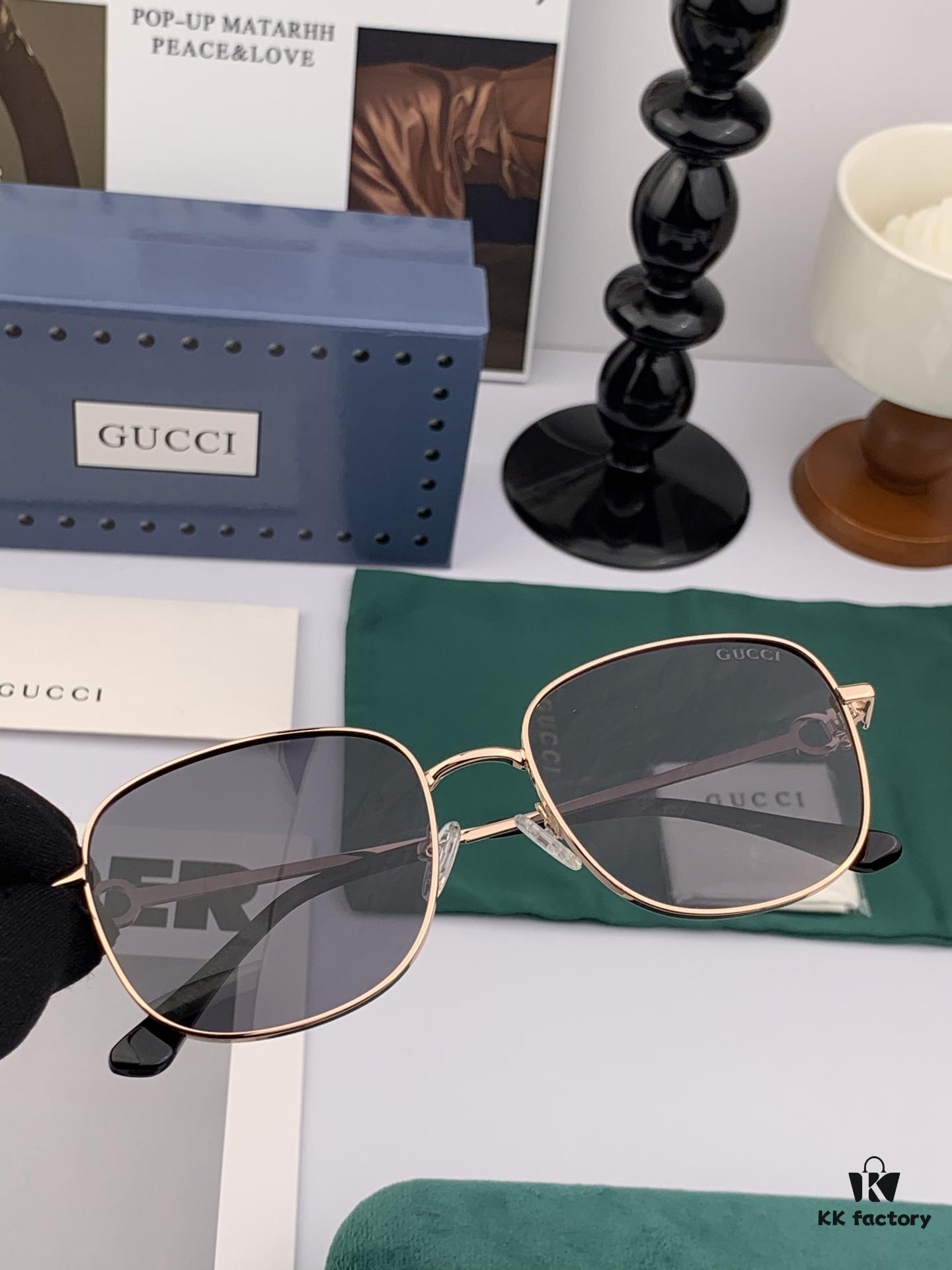 6931fde33a89a121ed54e19e GUCCI 2025 Spring New Arrival Latest Rectangular Sunglasses, Favored by Influencers for Full Charm and Playful Elegance with Excellent Metal Finish