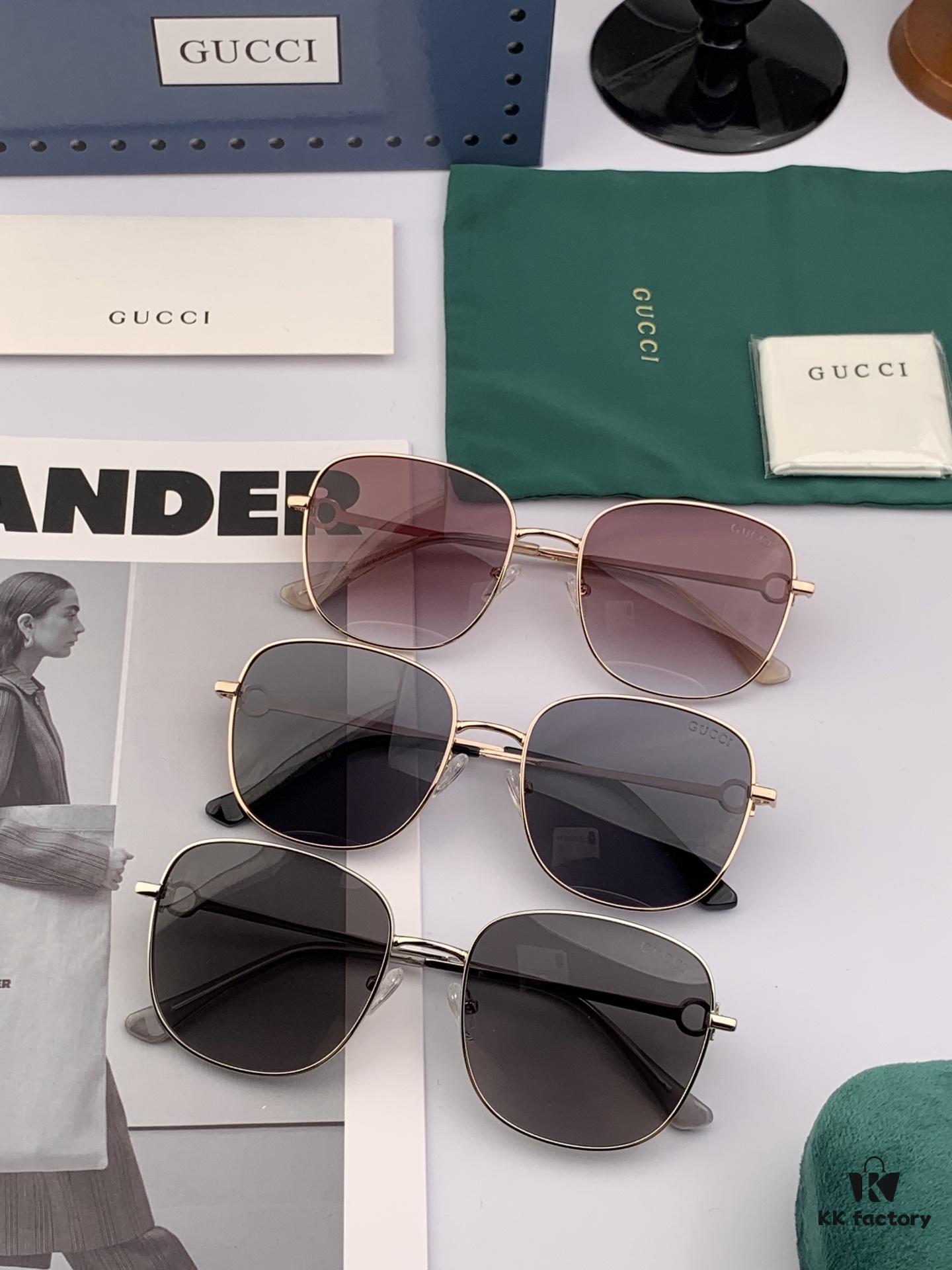6931fde33a89a121ed54e1a2 GUCCI 2025 Spring New Arrival Latest Rectangular Sunglasses, Favored by Influencers for Full Charm and Playful Elegance with Excellent Metal Finish