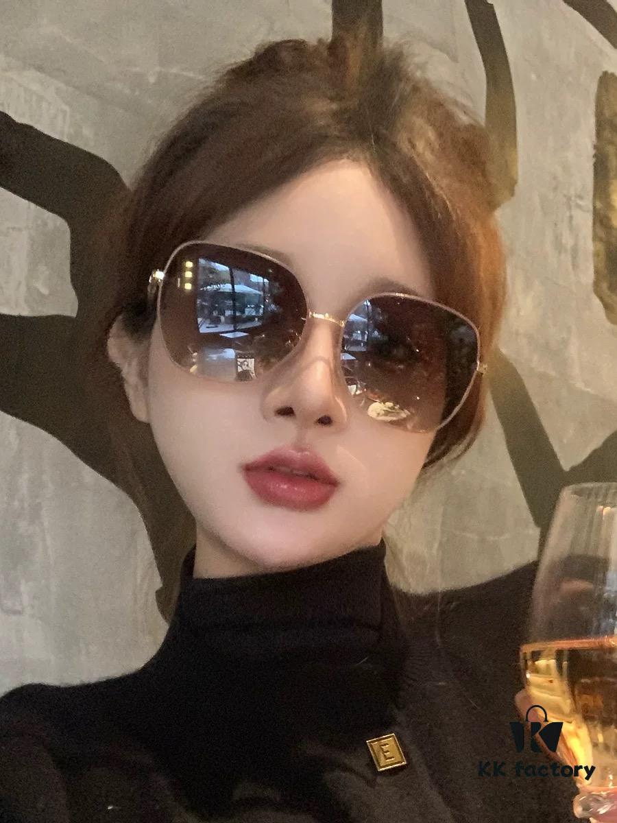 Polarized Series Sunglasses Original GUCCI Influencer Hit Blue Classic Luxury Global Trend Fashion Round Frame Sunglasses High-End Quality Luxurious Logo Authentic Acetate Material Model: G9250