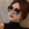 6931fde33a89a121ed54e1a4 Polarized Series Sunglasses Original GUCCI Influencer Hit Blue Classic Luxury Global Trend Fashion Round Frame Sunglasses High-End Quality Luxurious Logo Authentic Acetate Material Model: G9250