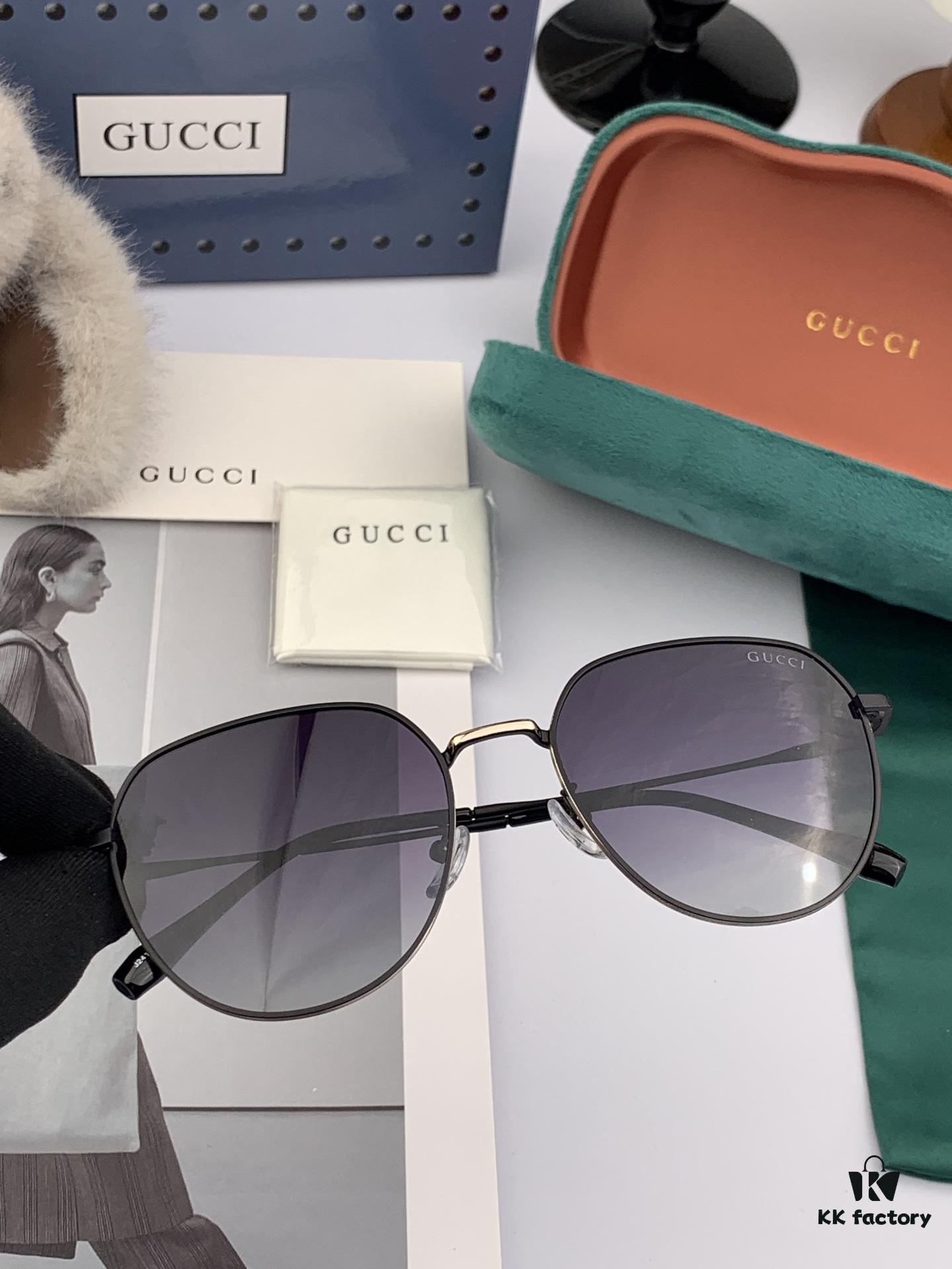 6931fde43a89a121ed54e1af Polarized Series Sunglasses Original GUCCI Influencer Super Hit Blue Classic Luxury Global Trend Fashion Round Frame Sunglasses High-End Quality Luxury Logo Authentic Acetate Material Model: G1241