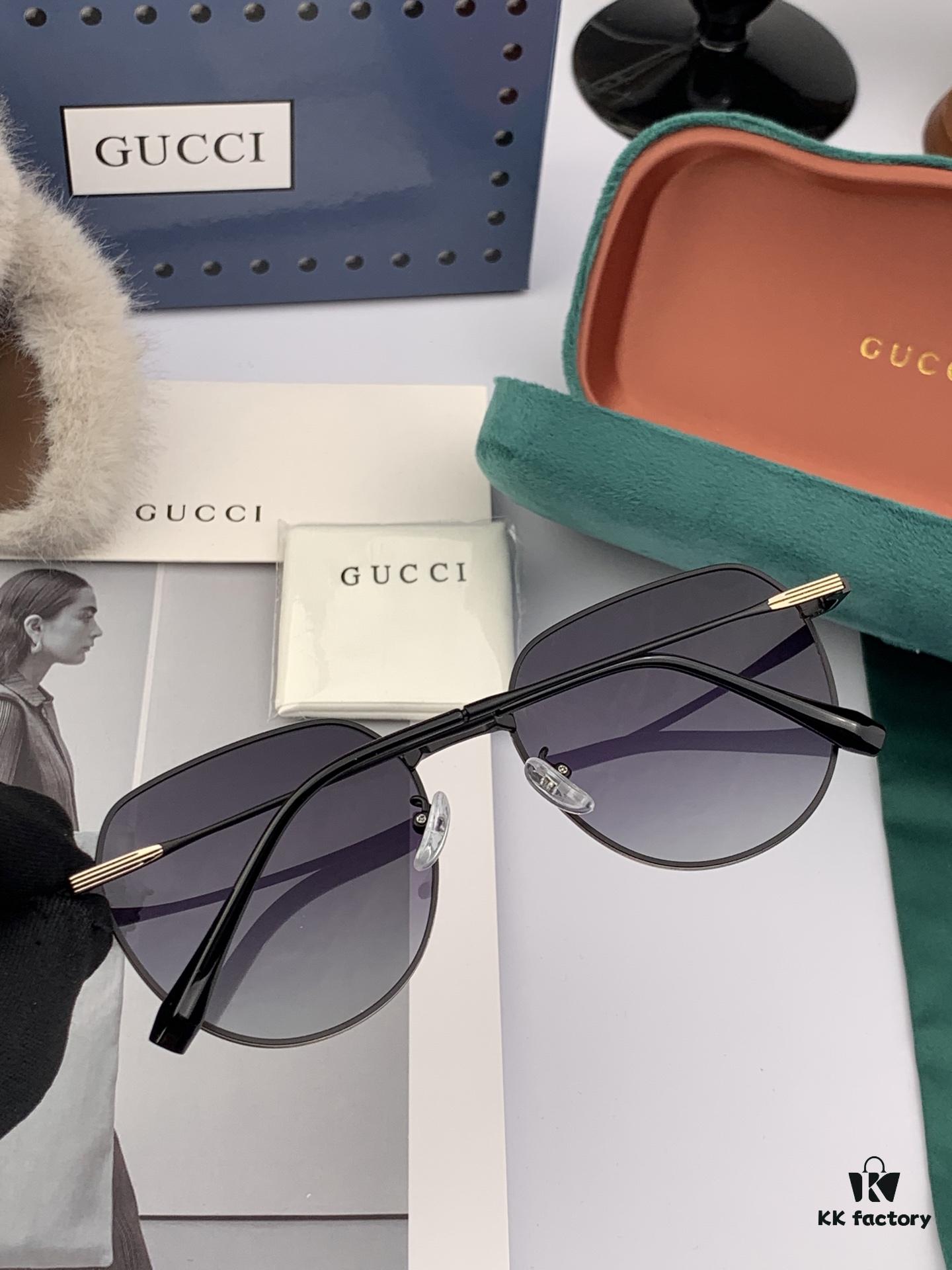 6931fde53a89a121ed54e1b3 Polarized Series Sunglasses Original GUCCI Influencer Super Hit Blue Classic Luxury Global Trend Fashion Round Frame Sunglasses High-End Quality Luxury Logo Authentic Acetate Material Model: G1241