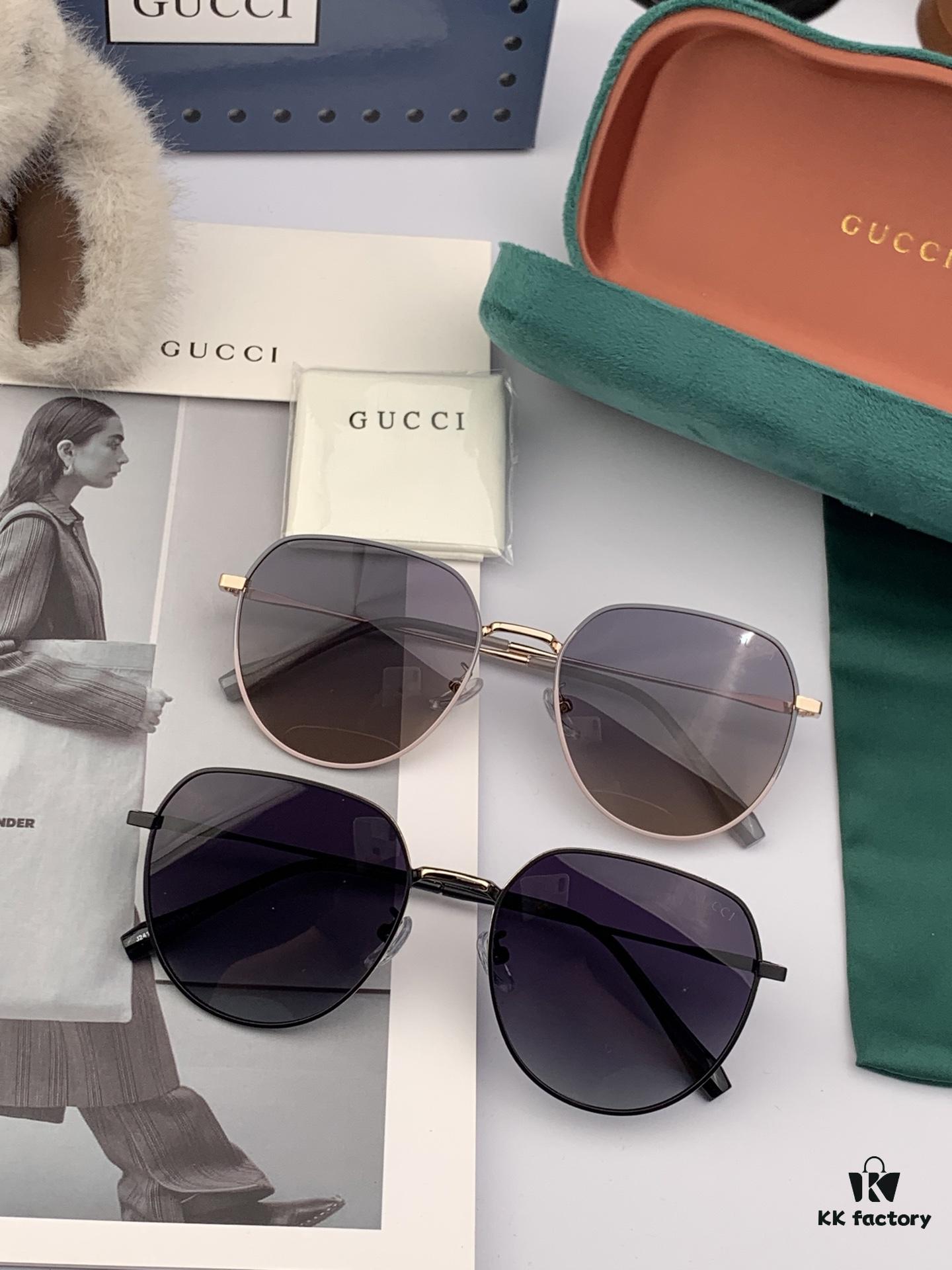 6931fde53a89a121ed54e1b4 Polarized Series Sunglasses Original GUCCI Influencer Super Hit Blue Classic Luxury Global Trend Fashion Round Frame Sunglasses High-End Quality Luxury Logo Authentic Acetate Material Model: G1241