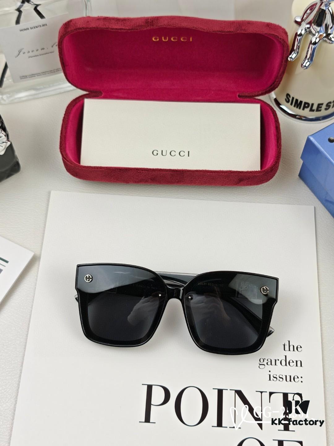 6931fde63a89a121ed54e1cc GUCCI Italy - Polarized TR Lightweight Sunglasses with High-Definition Resin Lenses, Model 25501, Size 57-16-148