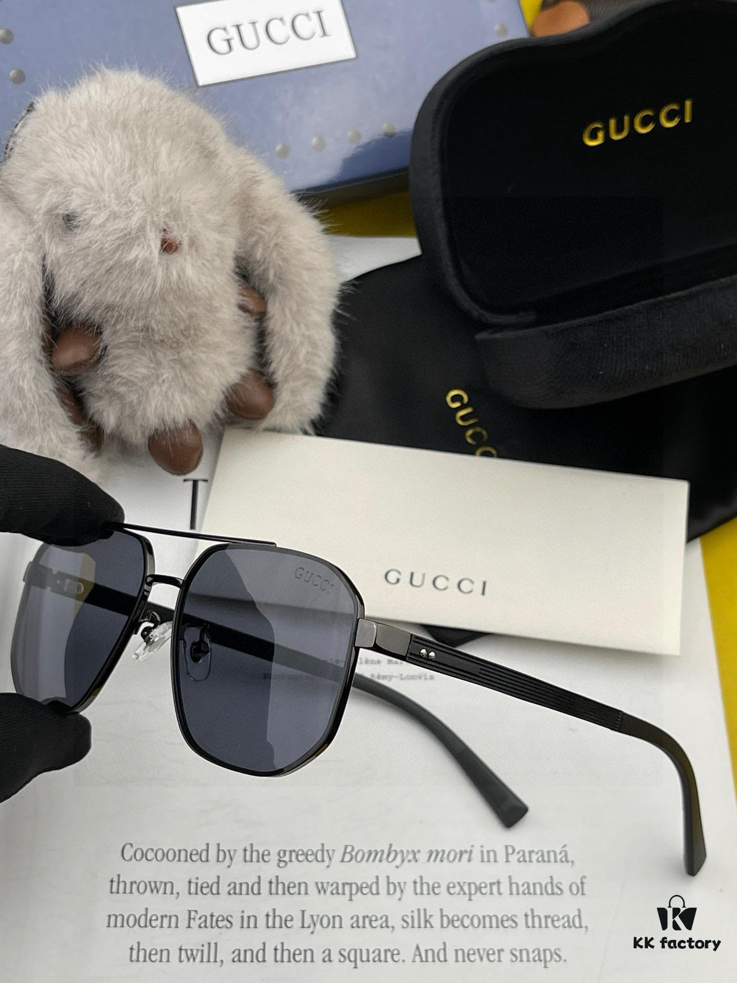 6931fded3a89a121ed54e224 GUCCI 2025 New Unisex Polygonal Sunglasses Electroplated Never Fade Ultra-Light and Highly Elastic Frame Screw-Free Design Crush-Resistant HD Nylon Lenses Exquisite Craftsmanship Original Materials Casual and Stylish Universal Fit Must-Have for Summer Model 0228