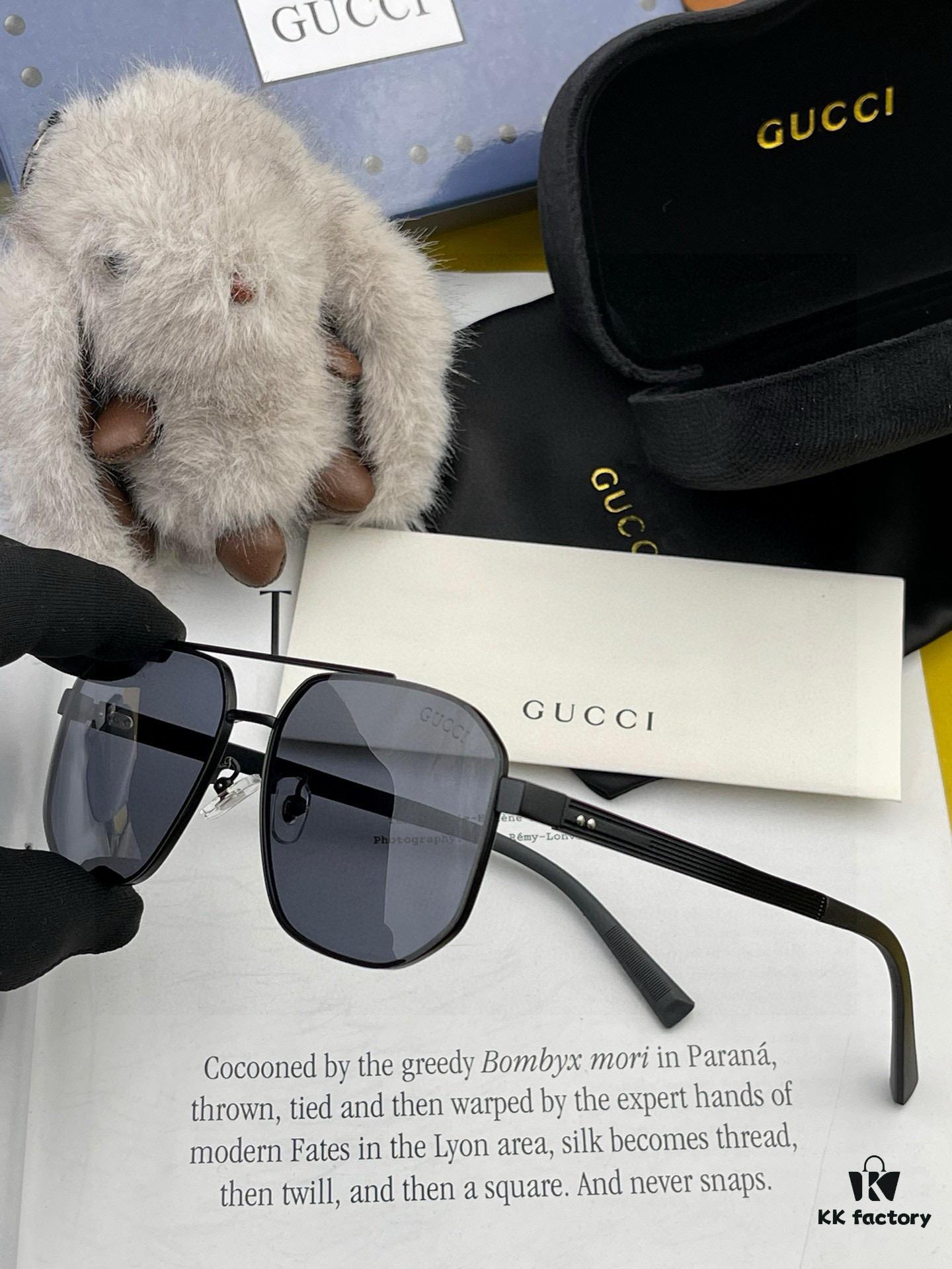 6931fded3a89a121ed54e225 GUCCI 2025 New Unisex Polygonal Sunglasses Electroplated Never Fade Ultra-Light and Highly Elastic Frame Screw-Free Design Crush-Resistant HD Nylon Lenses Exquisite Craftsmanship Original Materials Casual and Stylish Universal Fit Must-Have for Summer Model 0228