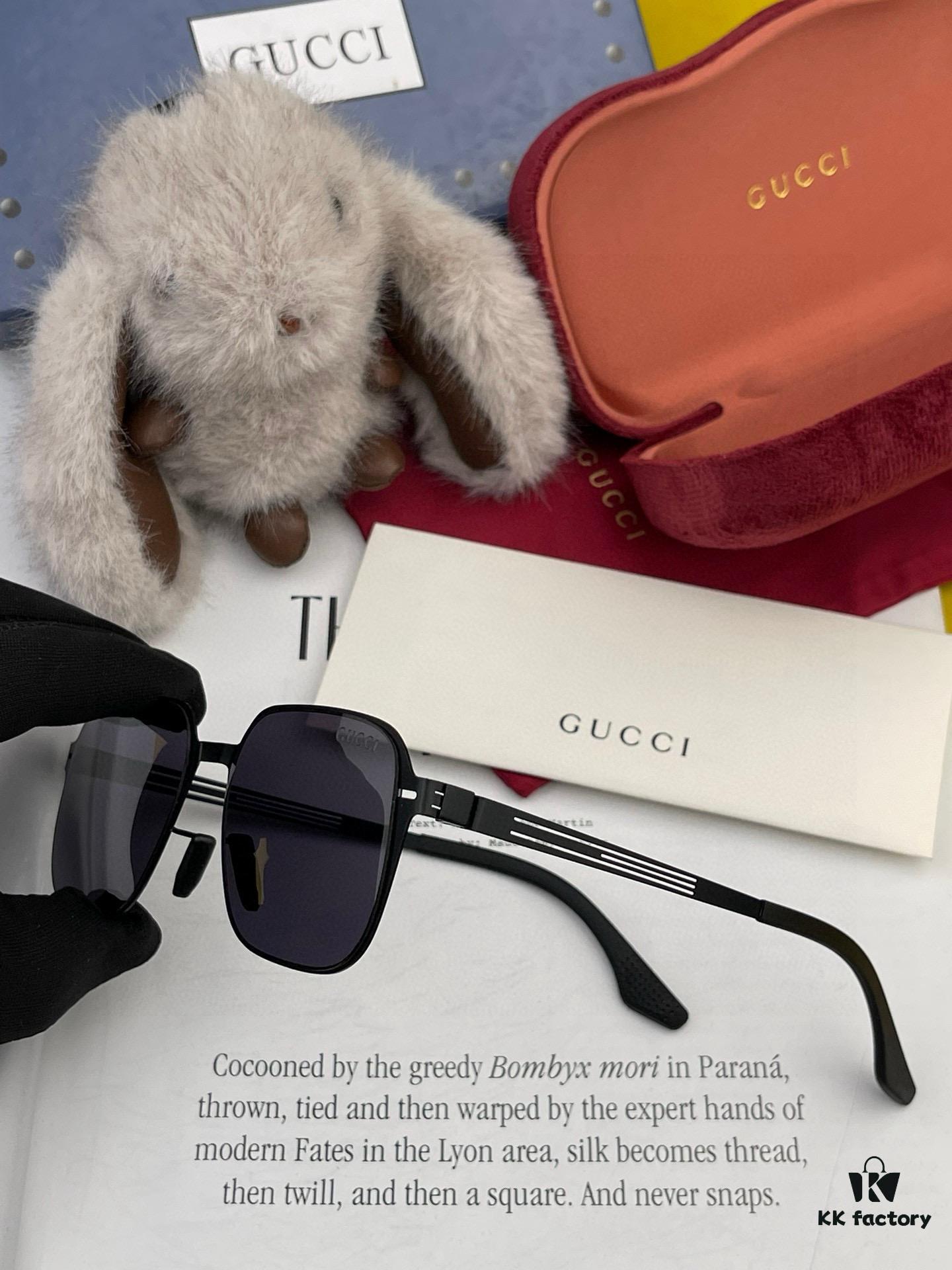 6931fdee3a89a121ed54e236 GUCCI 2025 New Unisex Polygonal Sunglasses, Ultra-Lightweight and Durable, Scratch-Resistant Electroplated Finish, HD Nylon Lenses, Screw-Free Elastic Frame, Model 3862