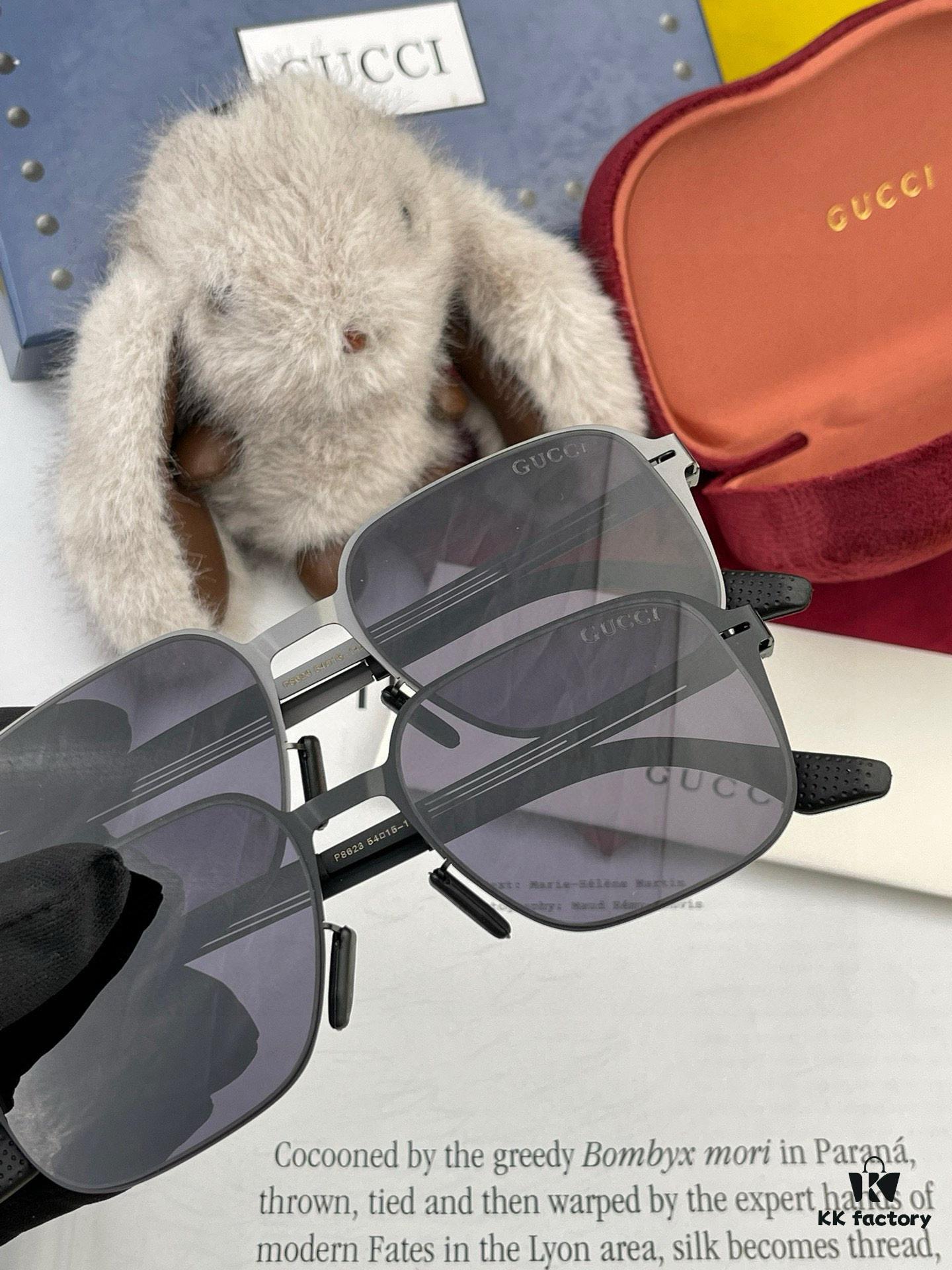 6931fdef3a89a121ed54e238 GUCCI 2025 New Unisex Polygonal Sunglasses, Ultra-Lightweight and Durable, Scratch-Resistant Electroplated Finish, HD Nylon Lenses, Screw-Free Elastic Frame, Model 3862