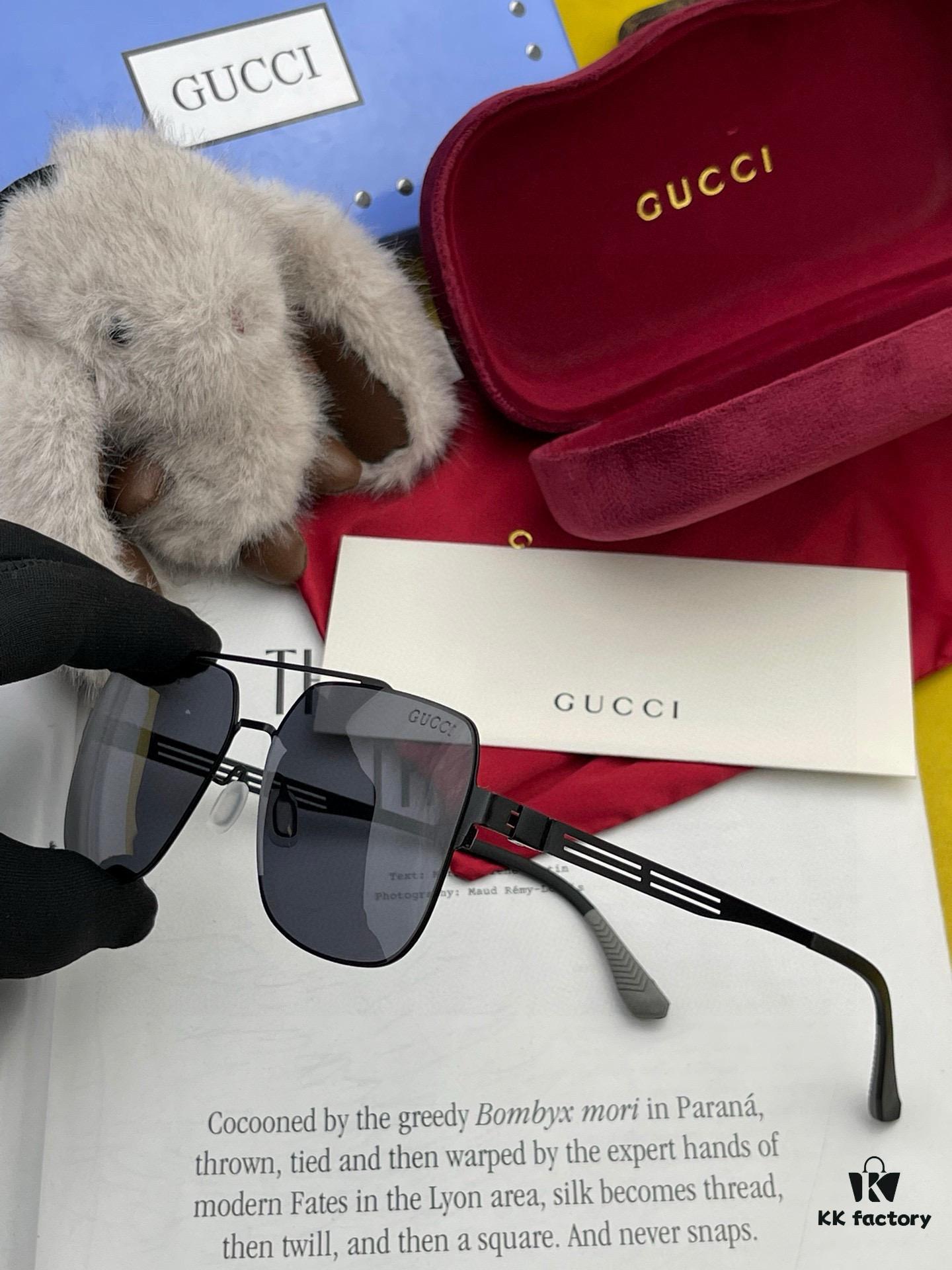 6931fdef3a89a121ed54e240 GUCCI 2025 New Unisex Polygonal Sunglasses with IP Plating, Ultra-Lightweight and Highly Elastic, Screw-Free Design, Scratch-Resistant and Unbreakable, High-Definition Nylon Lenses, Premium Craftsmanship, Original Materials, Stylish and Versatile