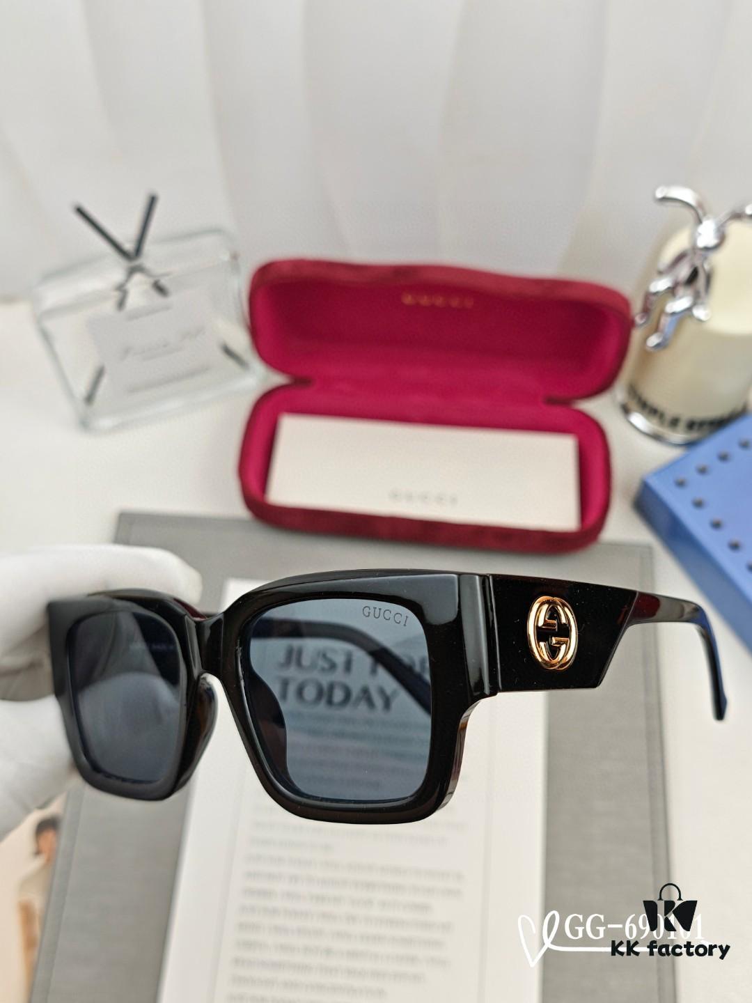 6931fdf63a89a121ed54e29e GUCCI Italy - Polarized TR Lightweight Sunglasses with HD Resin Lenses, Model 69101, Size 57-16-148