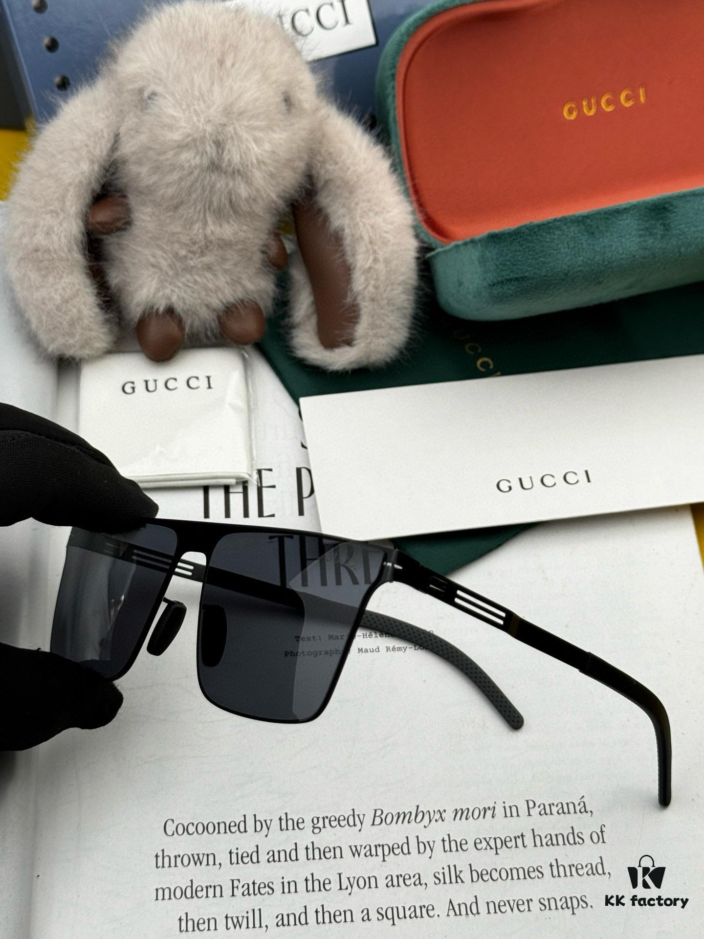 GUCCI 2025 New Unisex Polygonal Sunglasses G188, Electroplated Finish, Never Fades, Ultra-Lightweight and Highly Elastic, Screw-Free Design, Unbreakable Frame, HD Nylon Lenses, Premium Craftsmanship, Original Materials, Stylish and Universal Design, Summer Essential