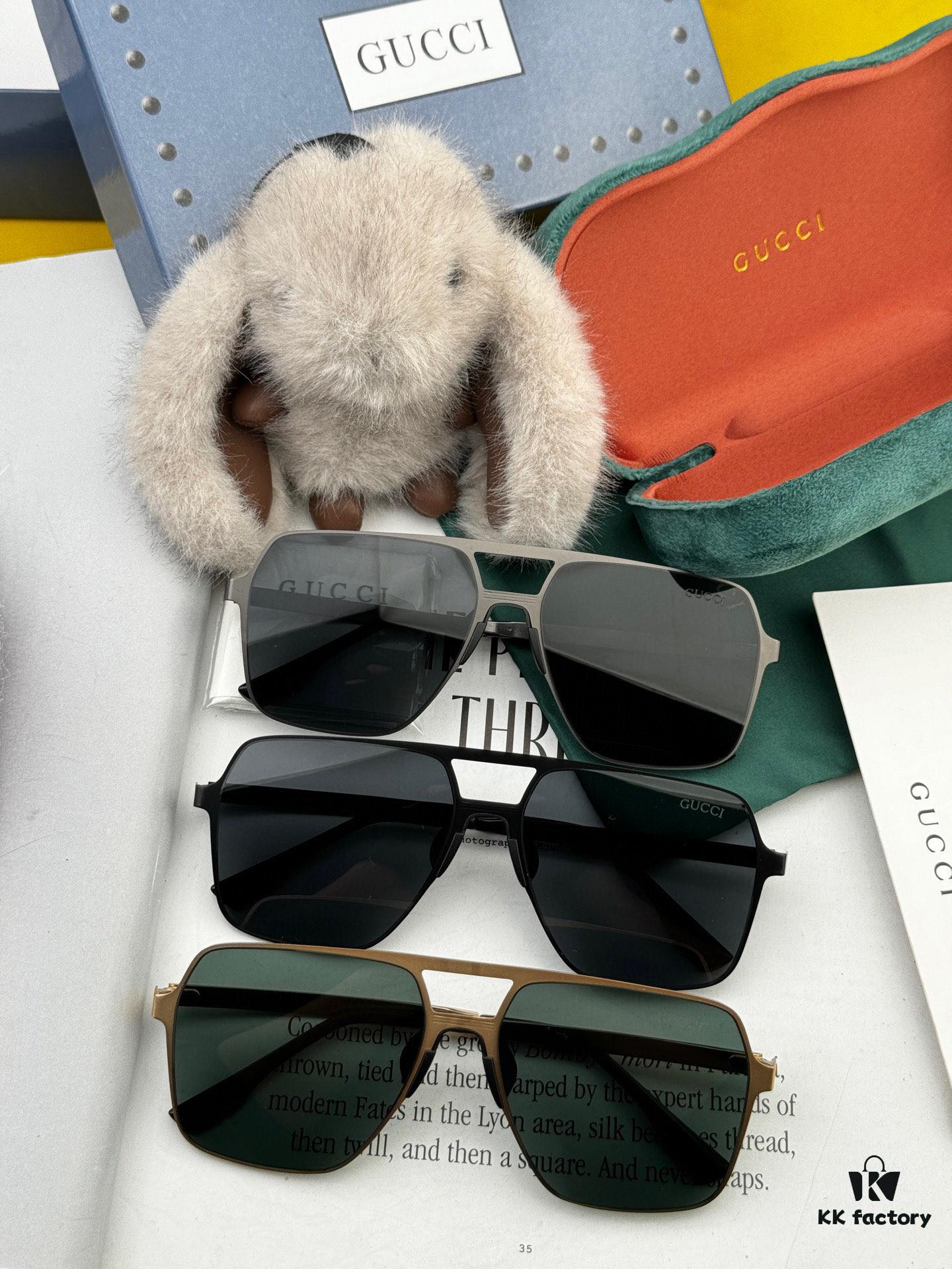 6931fdff3a89a121ed54e30f GUCCI Men's Colorful Pilot Polarized Sunglasses