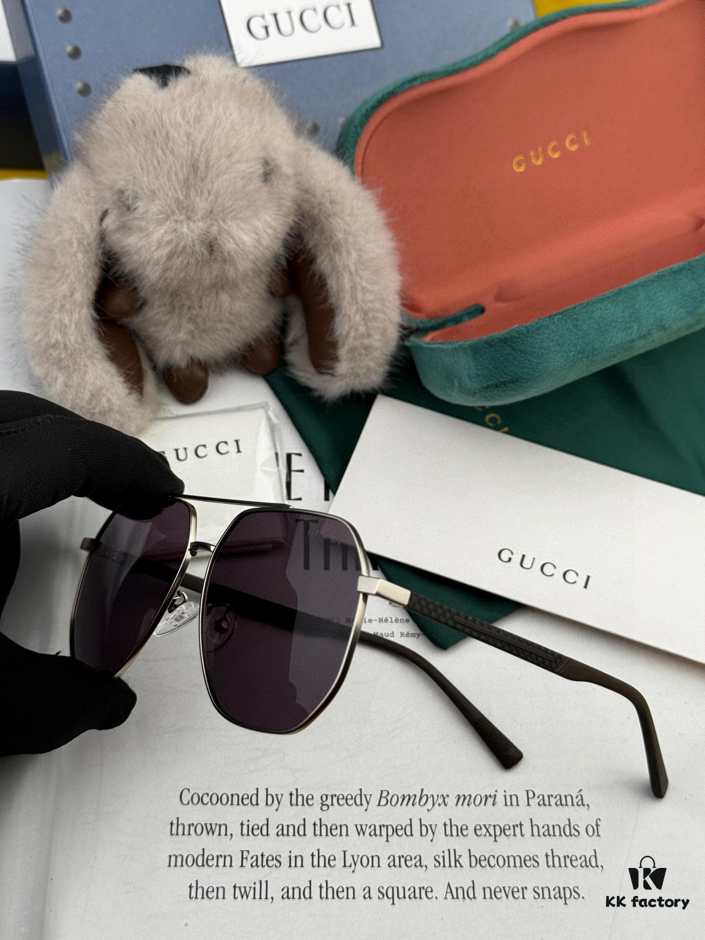 6931fe033a89a121ed54e343 Gucci High-Quality Unisex Sunglasses, Imported Polarized Lenses, Aviator Style, UV Protection, Slimming Design for Driving and Fishing