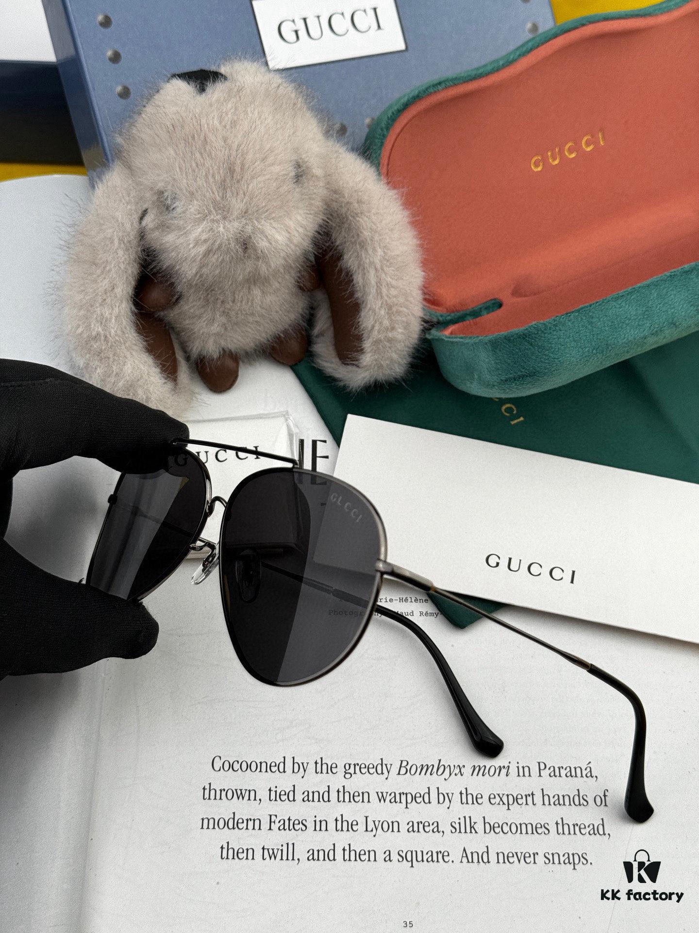 6931fe043a89a121ed54e34b Gucci High-Quality Unisex Sunglasses, Polarized Pilot Frames with Imported Polaroid Lenses, Stylish and Slimming Aviator Design for Driving, Fishing, and Daily Wear, Korean Fashion Style, Model: G2203