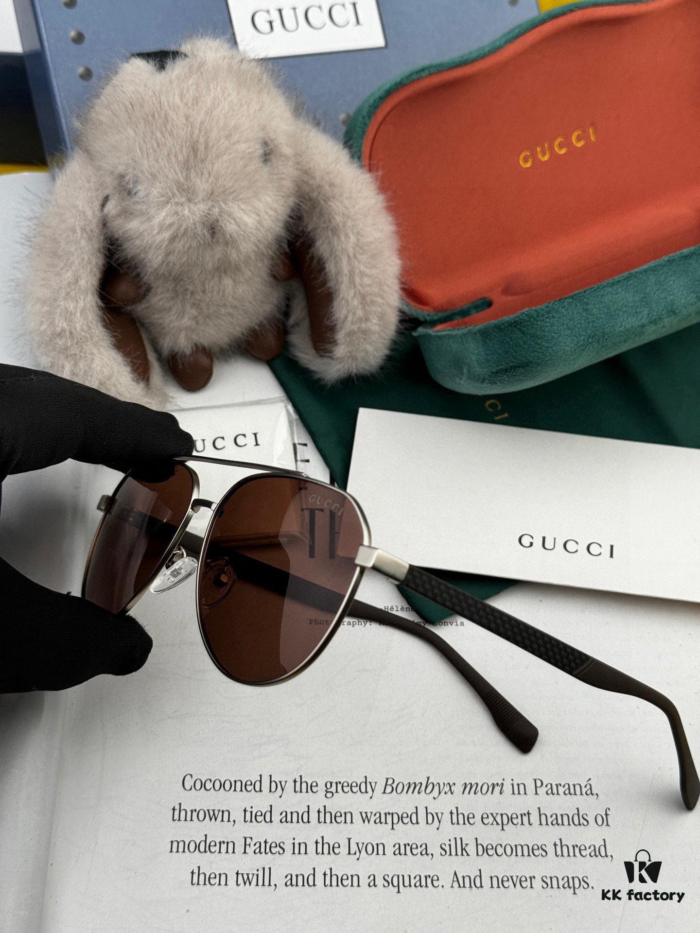 6931fe043a89a121ed54e355 Gucci High-Quality Unisex Sunglasses, Polarized Imported Polaroid Lenses, Aviator Style, UV Protection, Suitable for Driving and Fishing, Stylish and Slimming Design