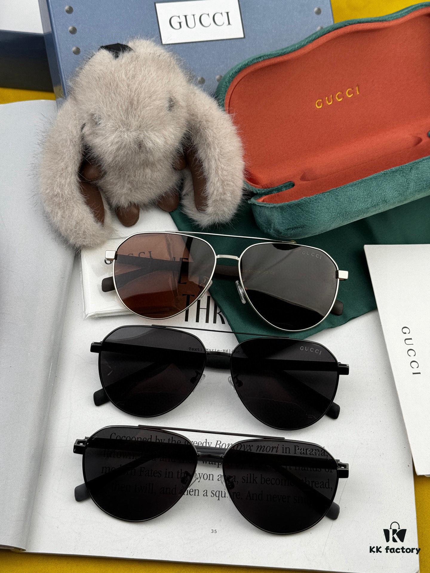 6931fe043a89a121ed54e357 Gucci High-Quality Unisex Sunglasses, Polarized Imported Polaroid Lenses, Aviator Style, UV Protection, Suitable for Driving and Fishing, Stylish and Slimming Design