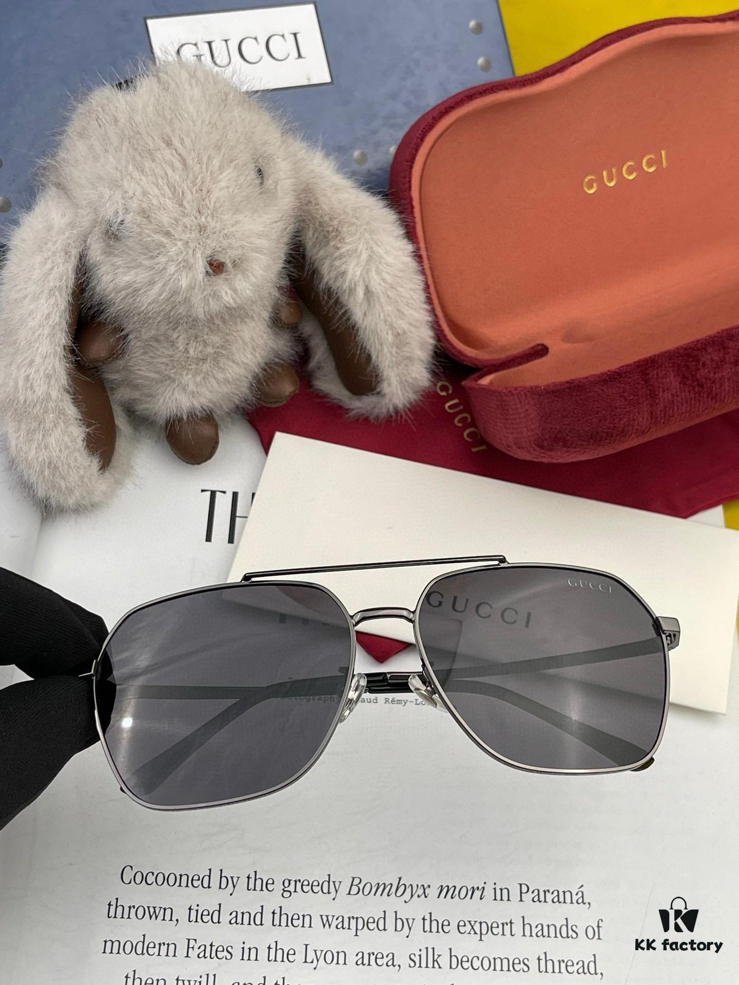 6931fe053a89a121ed54e35a Gucci High-Quality Unisex Sunglasses, Imported Polarized Lenses by Polaroid, Aviator Style, UV Protection, Slimming and Versatile Design for Driving, Fishing, and Outdoor Use, Model: 0863
