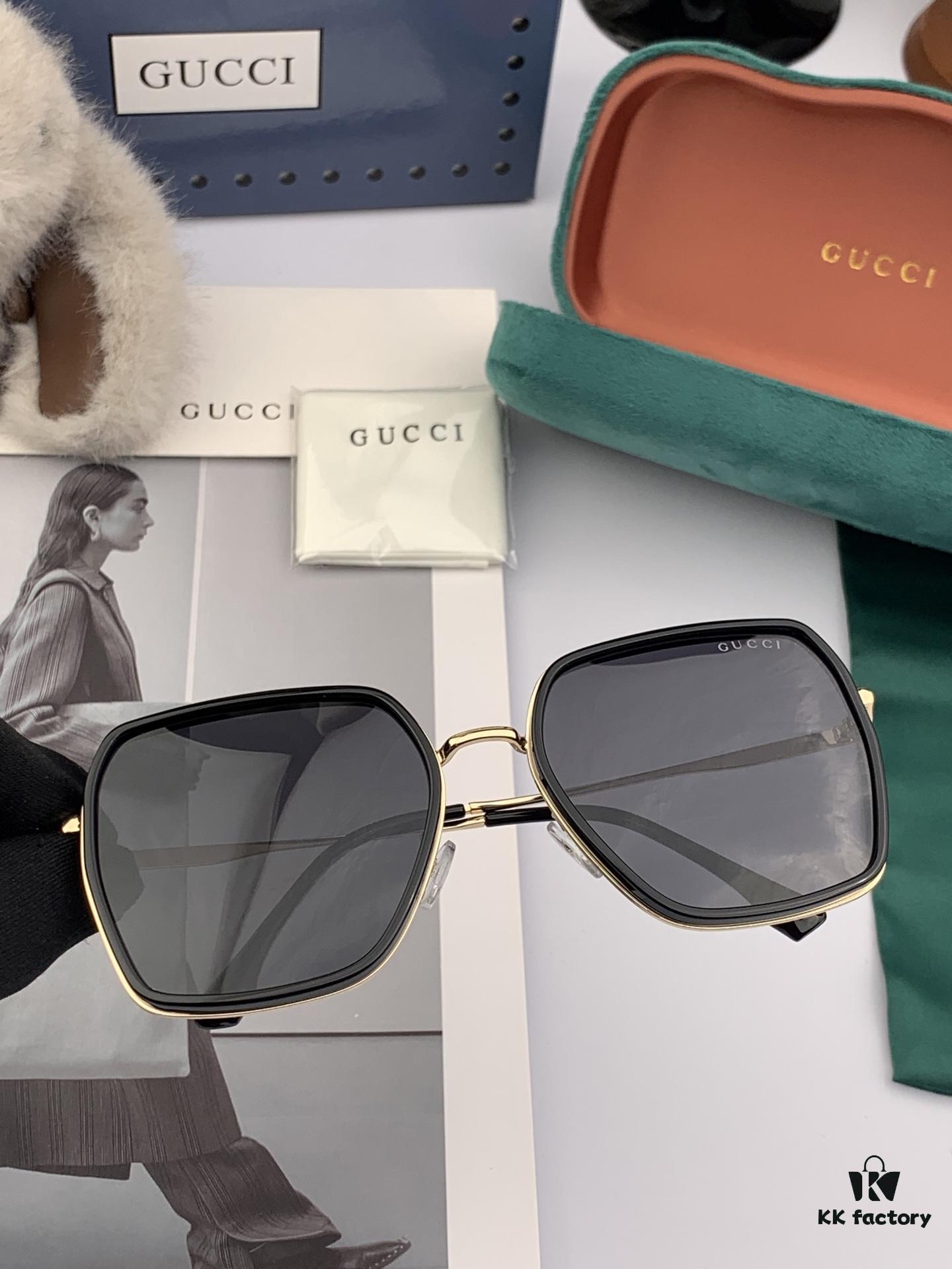 6931fe063a89a121ed54e36d GUCCI 2025 Spring New Arrival Latest Square Frame Sunglasses, Favored by Influencers for Full Charm and Playful Sweetness