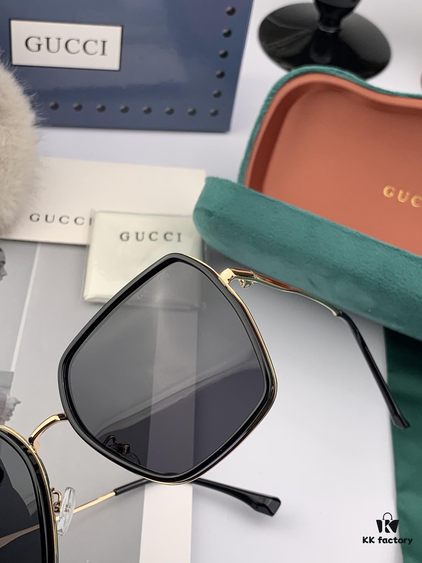 6931fe063a89a121ed54e370 GUCCI 2025 Spring New Arrival Latest Square Frame Sunglasses, Favored by Influencers for Full Charm and Playful Sweetness