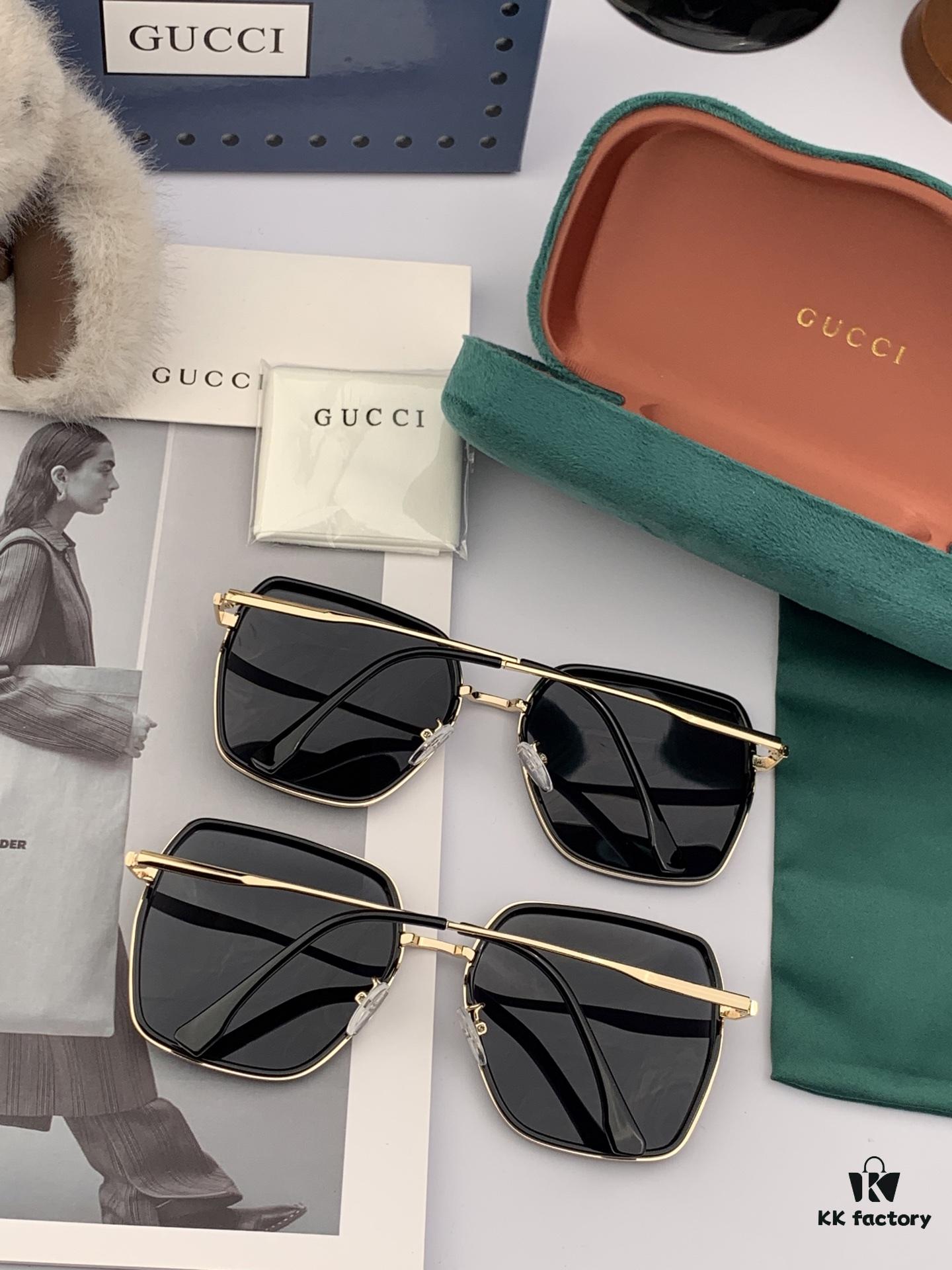 6931fe063a89a121ed54e371 GUCCI 2025 Spring New Arrival Latest Square Frame Sunglasses, Favored by Influencers for Full Charm and Playful Sweetness