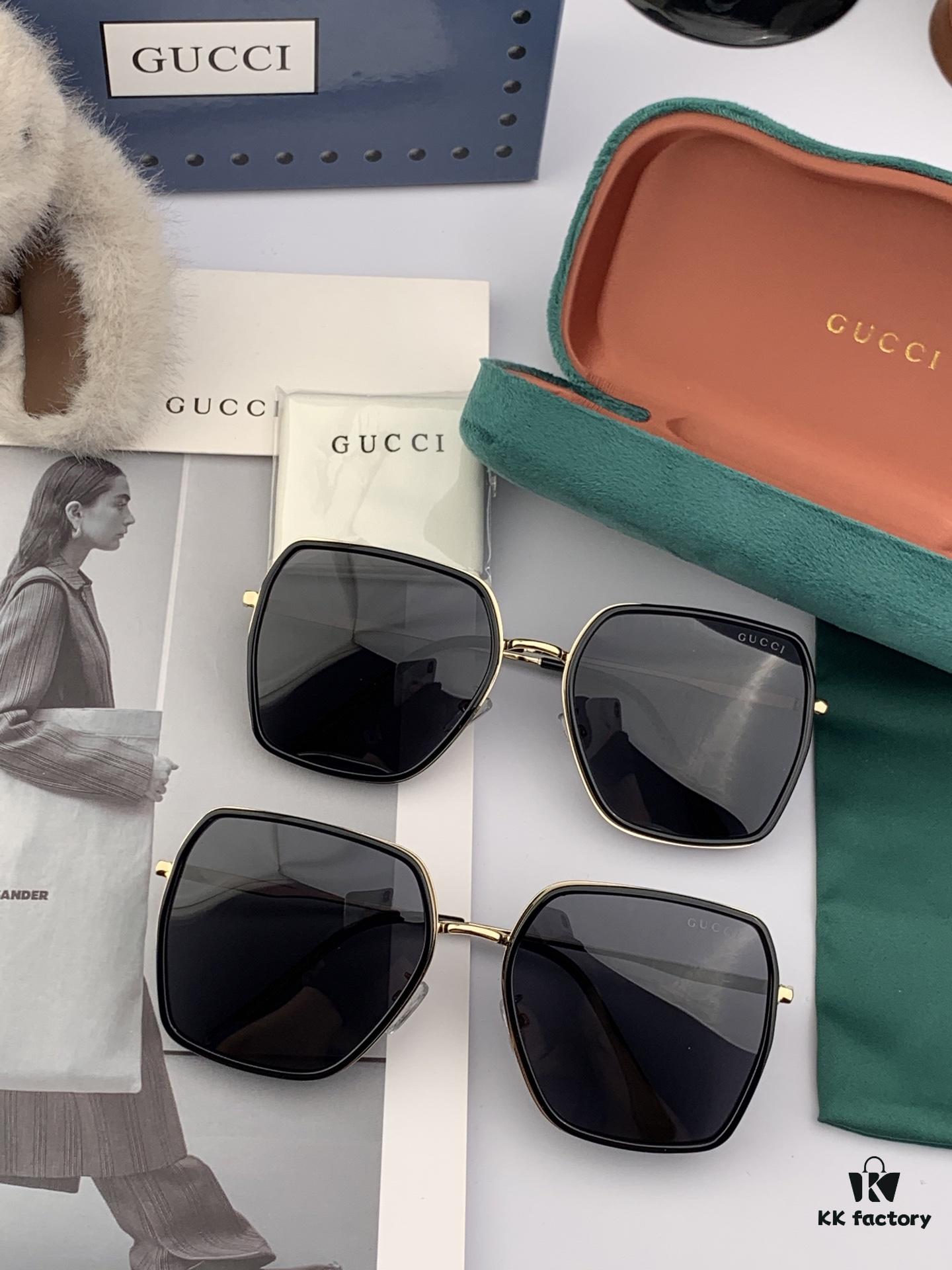 6931fe073a89a121ed54e372 GUCCI 2025 Spring New Arrival Latest Square Frame Sunglasses, Favored by Influencers for Full Charm and Playful Sweetness