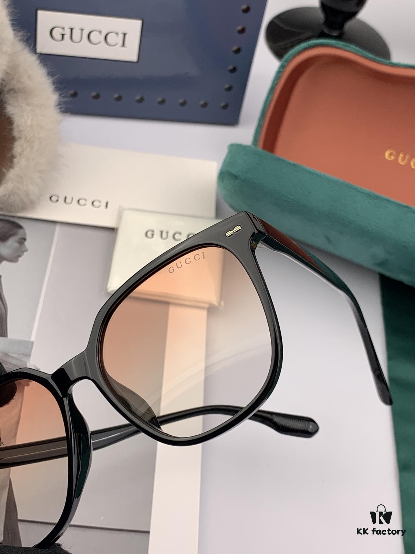 GUCCI GG Round Frame Sunglasses, Perfect Quality, Unique Design, Unisex Style for Men and Women, Fashionable and Versatile, Featured at Fashion Week, Elegant Craftsmanship, Couples' Matching Pair