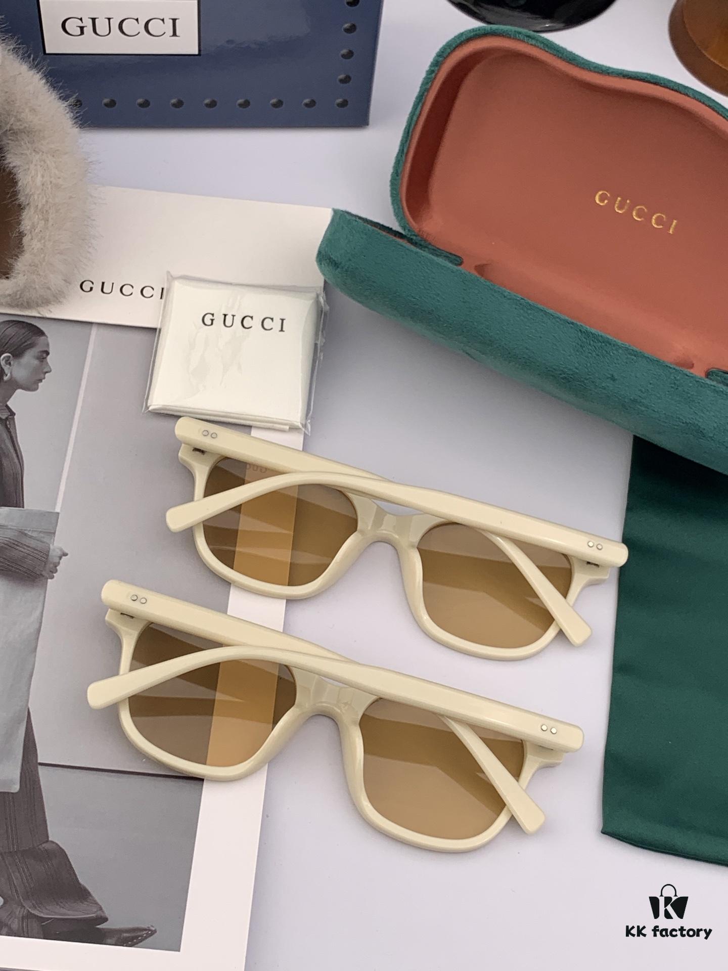 6931fe0c3a89a121ed54e3a7 Gucci Classic Small Frame Design Sunglasses, Flattering on All Face Shapes, Perfect with Coats or Dresses, Stylish and Elegant, Nylon Polarized Lenses for UV Protection, Model: G35504