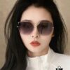GUCCI 2025 Spring New Arrival Frameless Sunglasses, Popular Among Influencers, Playful and Sweet Design with Excellent Fit and Premium Metal Finish