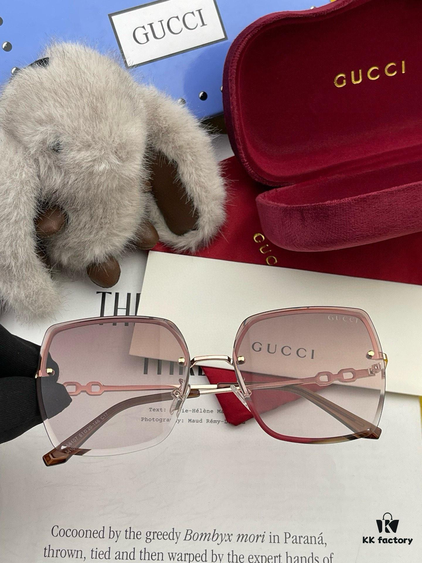 GUCCI - Gucci Imported from Italy 🇮🇹 2025 Fashion Luxury Decorative Sunglasses, Nylon HD Sunglasses, Celebrity Poster Style, Ultra-Complex Craftsmanship, Strong 3D Texture