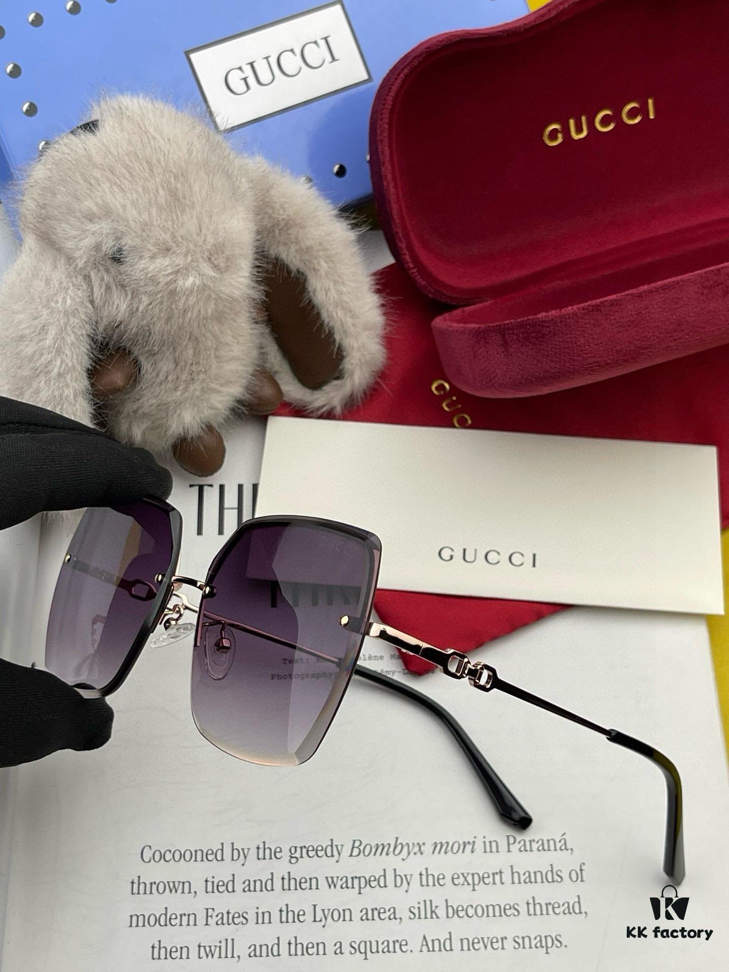 GUCCI - Gucci Imported from Italy 🇮🇹 2025 Fashion Luxury Decorative Sunglasses, Nylon HD Sunglasses, Celebrity Poster Style, Ultra-Complex Craftsmanship, Strong 3D Texture