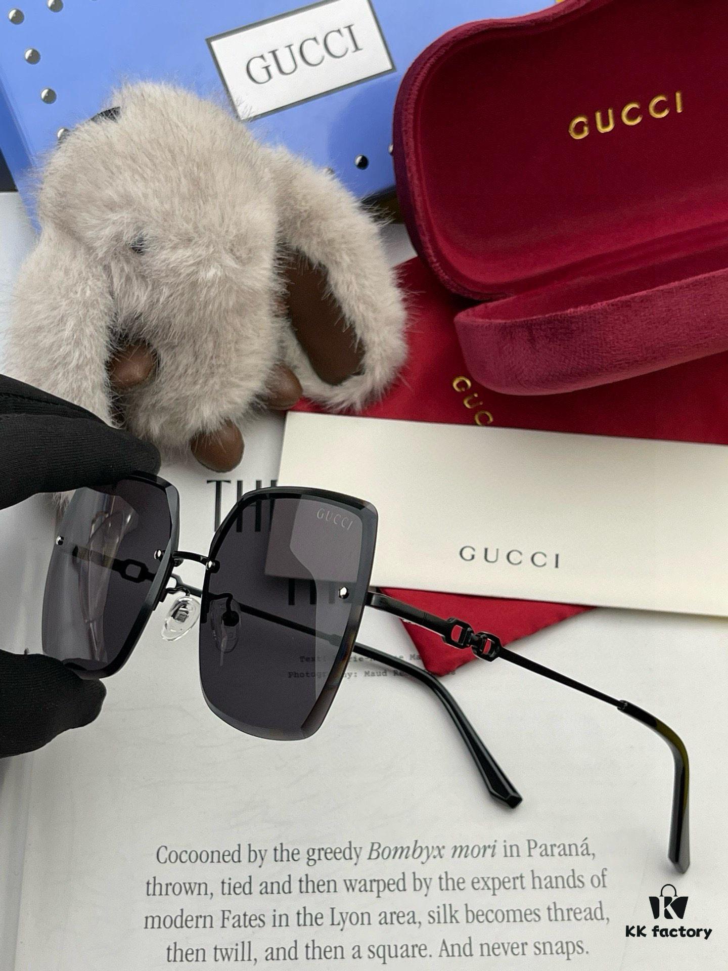 GUCCI - Gucci Imported from Italy 🇮🇹 2025 Fashion Luxury Decorative Sunglasses, Nylon HD Sunglasses, Celebrity Poster Style, Ultra-Complex Craftsmanship, Strong 3D Texture