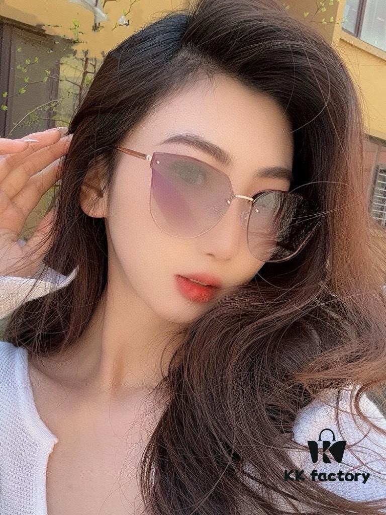 GUCCI 2025 Spring New Arrival Frameless Sunglasses, Latest Trendsetter Style with Excellent Metal Finish and Flattering Fit
