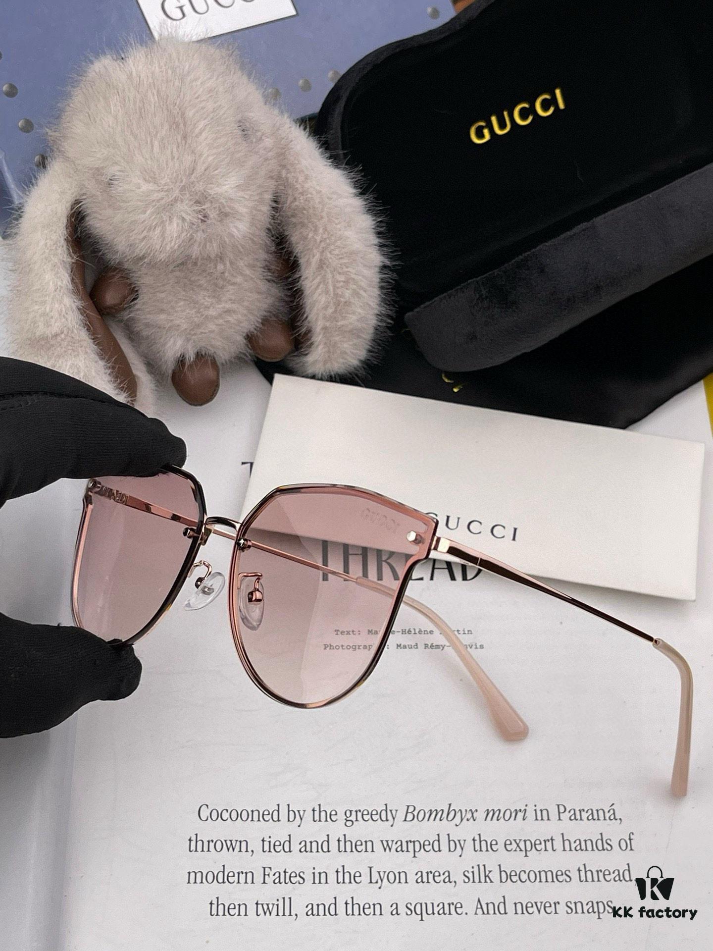 6931fe103a89a121ed54e3da GUCCI 2025 Spring New Arrival Frameless Sunglasses, Latest Trendsetter Style with Excellent Metal Finish and Flattering Fit
