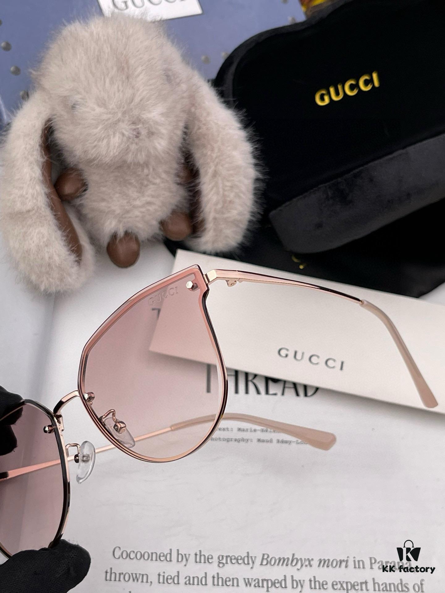 6931fe103a89a121ed54e3db GUCCI 2025 Spring New Arrival Frameless Sunglasses, Latest Trendsetter Style with Excellent Metal Finish and Flattering Fit