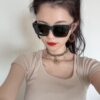 Stylish and Cool [GUCCI] Gucci New Sunglasses with Unique Charm and Avant-garde Design, Square Frame with Seamless Bridge for Ultimate Comfort