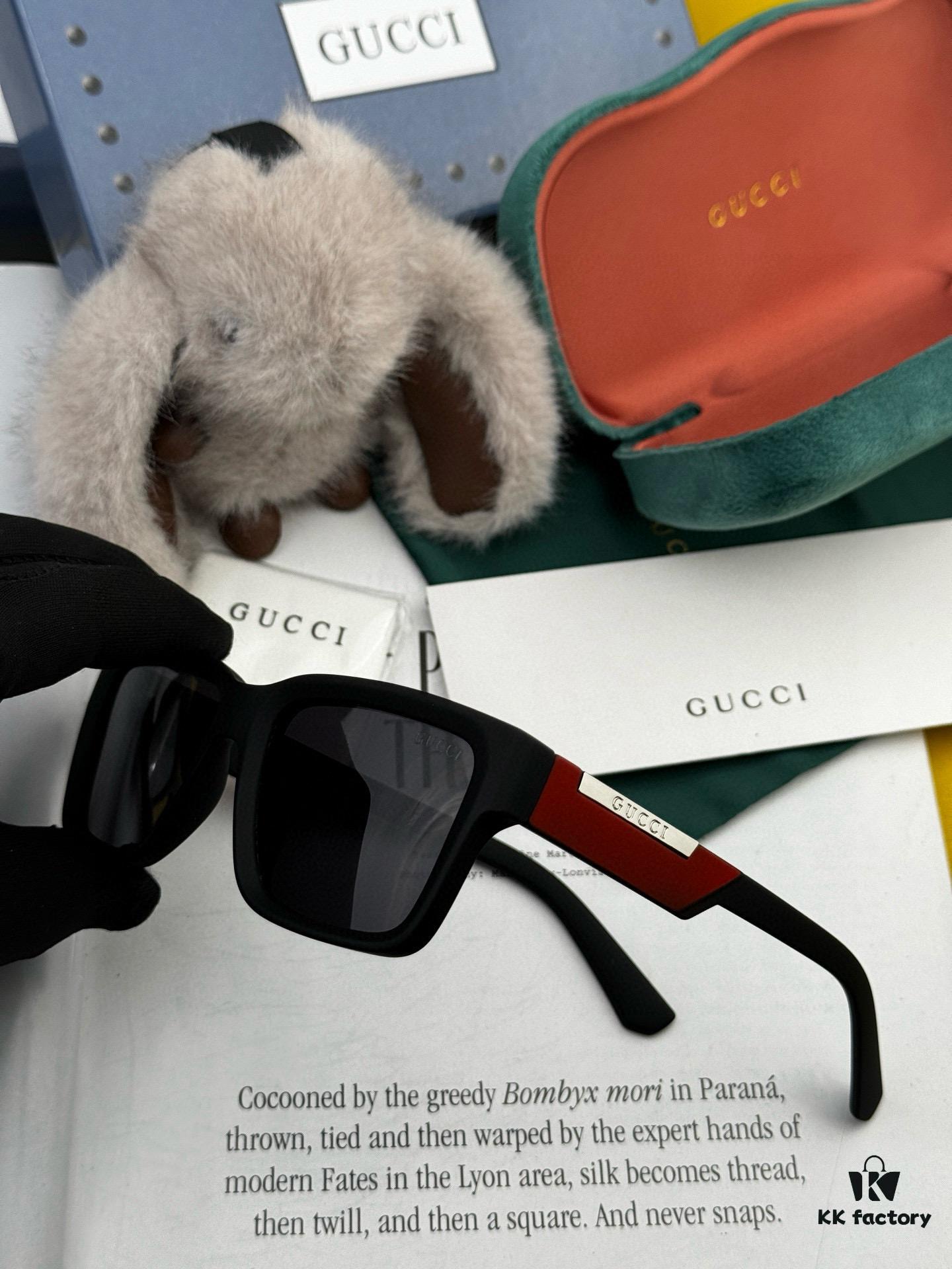 Stylish and Cool [GUCCI] Gucci New Sunglasses with Unique Charm and Avant-garde Design, Square Frame with Seamless Bridge for Ultimate Comfort
