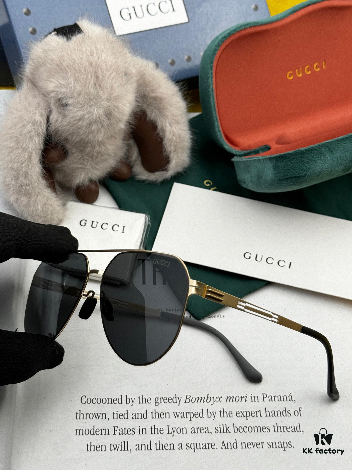 6931fe173a89a121ed54e436 GUCCI 2025 New Unisex Polygonal Sunglasses G2885, Electroplated Finish, Never Fades, Ultra-Lightweight and Highly Elastic, Screw-Free Design, Crush-Resistant Frame, High-Definition Nylon Lenses