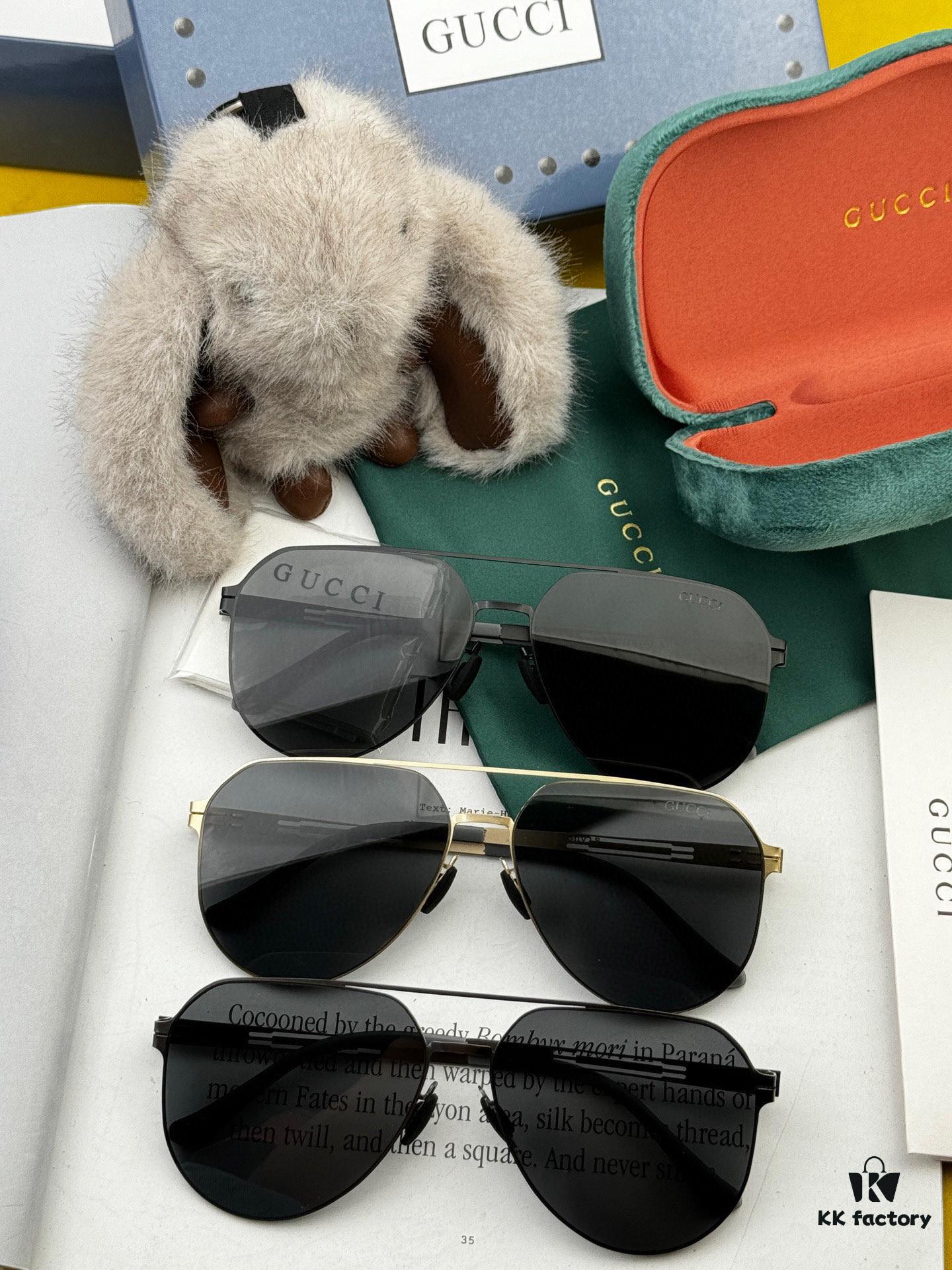 6931fe173a89a121ed54e438 GUCCI 2025 New Unisex Polygonal Sunglasses G2885, Electroplated Finish, Never Fades, Ultra-Lightweight and Highly Elastic, Screw-Free Design, Crush-Resistant Frame, High-Definition Nylon Lenses