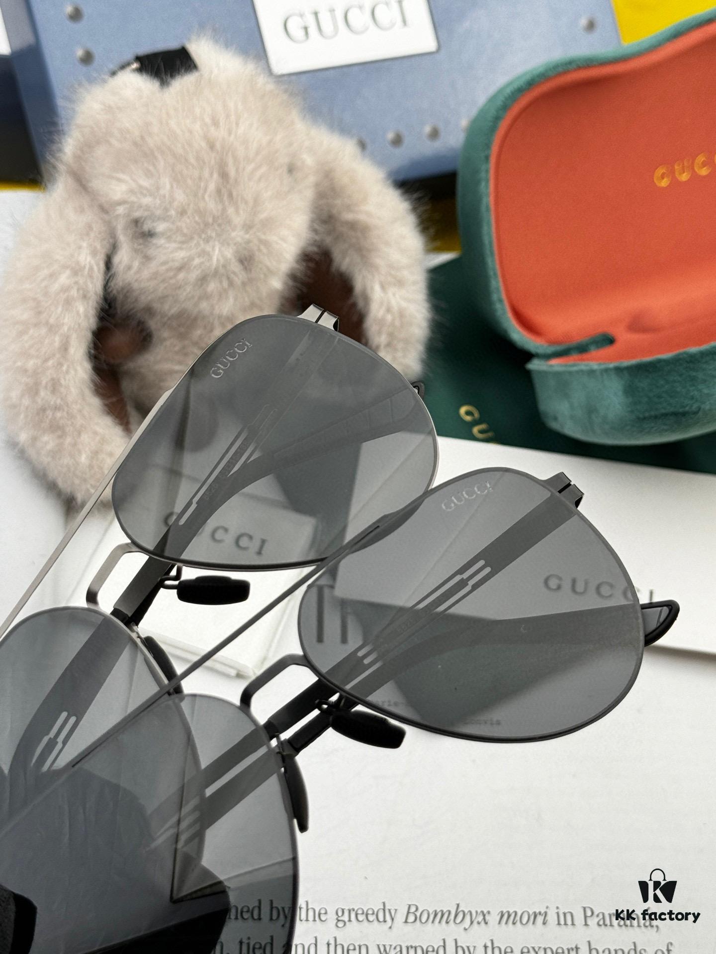 GUCCI 2025 New Unisex Polygonal Sunglasses G8882, Electroplated Finish, Never Fades, Ultra-Lightweight and Highly Elastic, Screw-Free Design, Unbreakable Frame, HD Nylon Lenses, Premium Craftsmanship, Original Materials, Stylish and Universal Fit