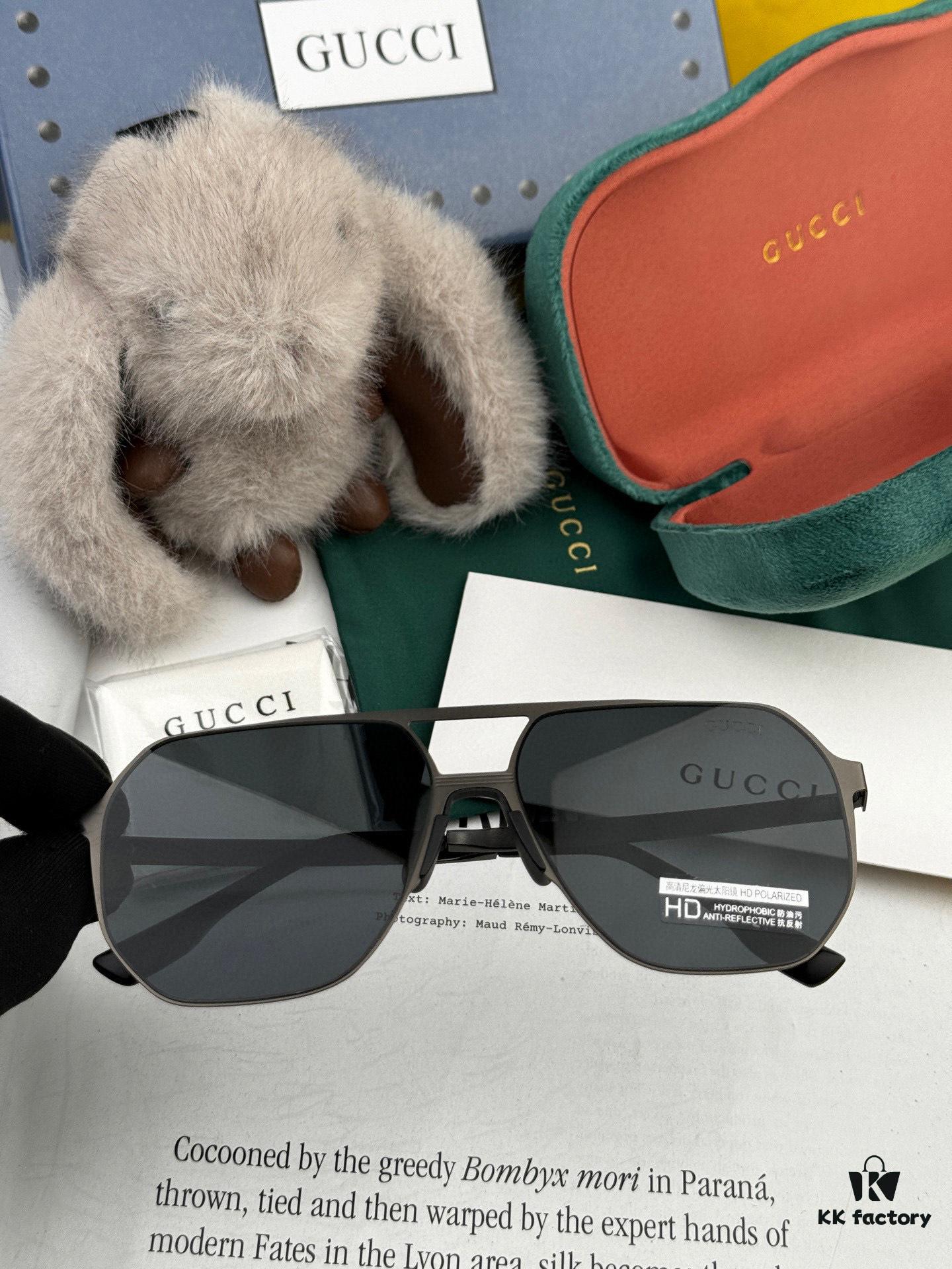 6931fe183a89a121ed54e44d GUCCI Men's Colorful Pilot Polarized Sunglasses