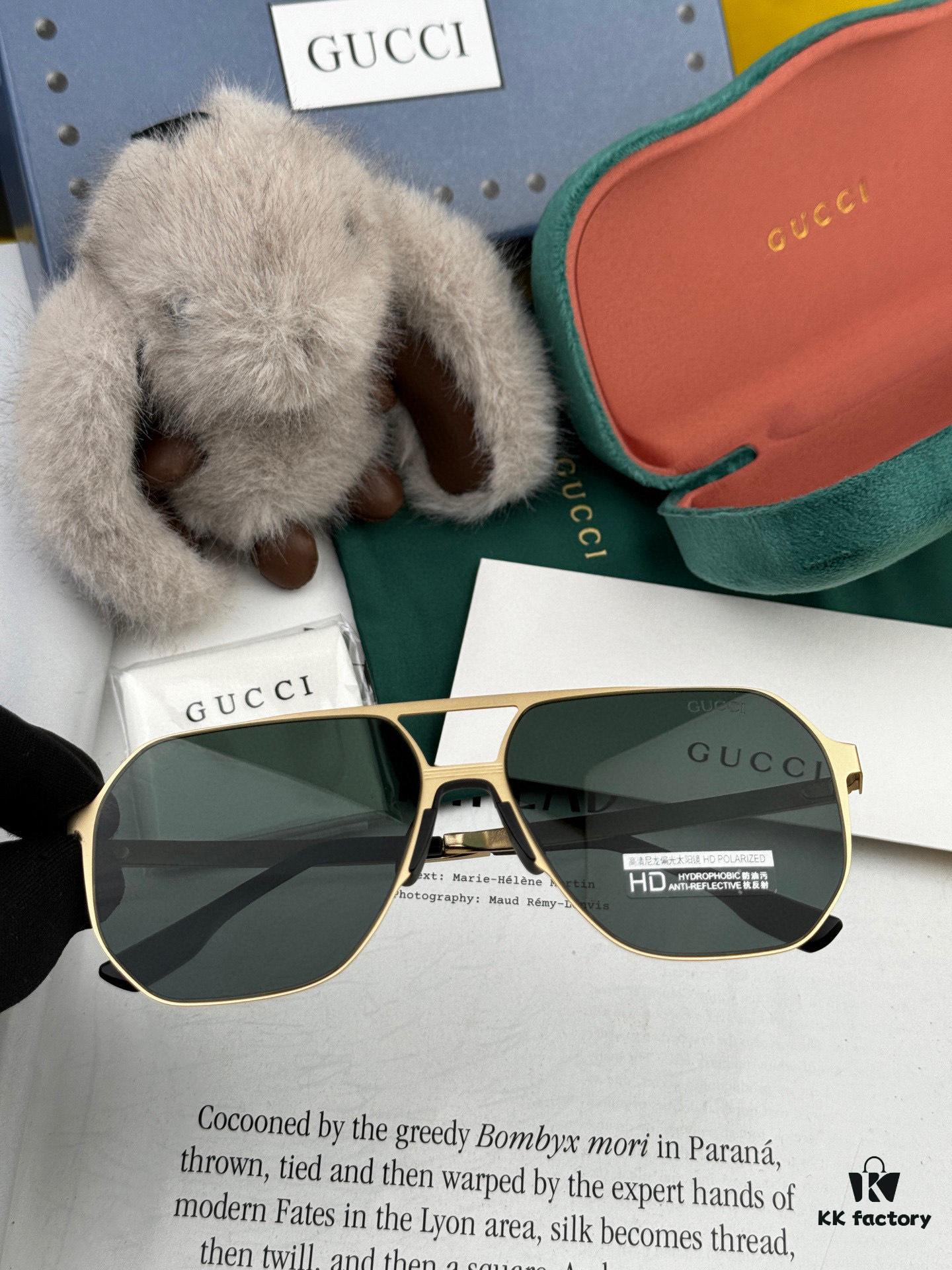 6931fe183a89a121ed54e44e GUCCI Men's Colorful Pilot Polarized Sunglasses