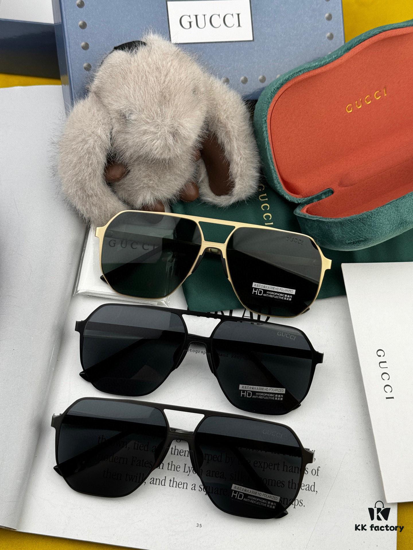 6931fe193a89a121ed54e453 GUCCI Men's Colorful Pilot Polarized Sunglasses