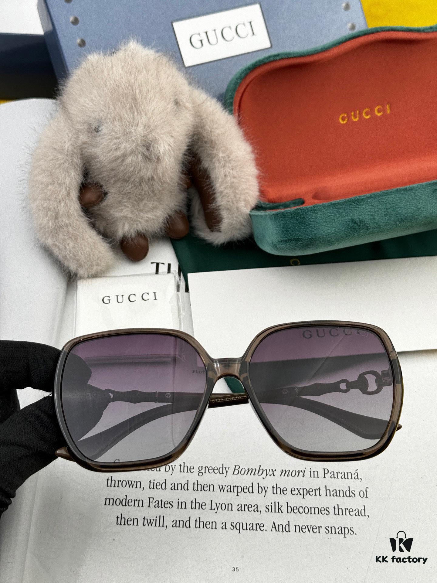 6931fe1a3a89a121ed54e45f Gucci 2025 New Arrival Sunglasses, Exquisite and Elegant Bamboo-Style Design, Comfortable Fit, Highly Recommended G3612