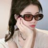 【GUCCI】2025 Spring New Arrival Trendy Popular Fashion Small-Frame Sunglasses High Quality Comfortable Wear Influencer Style Shades Model: G6988